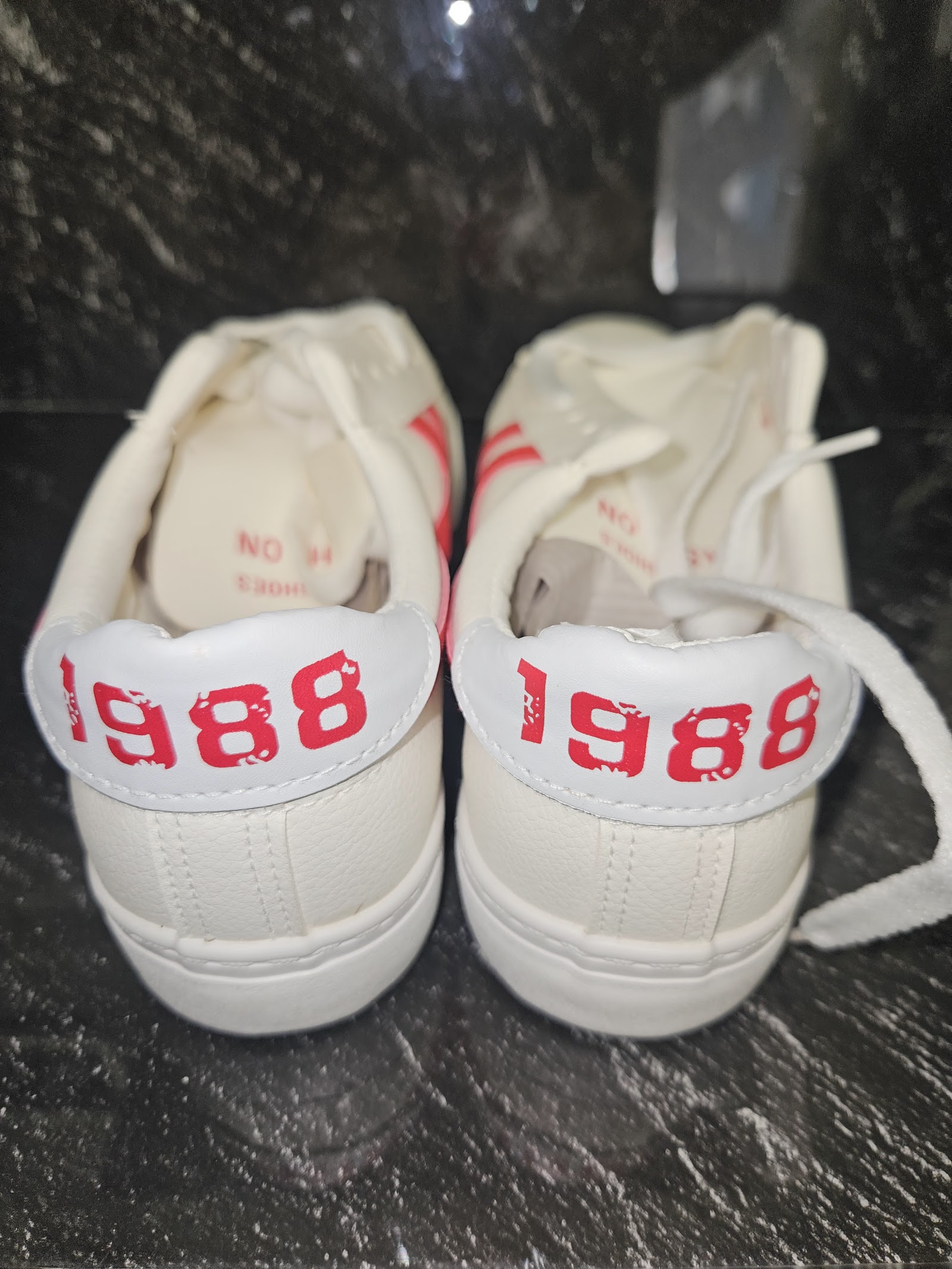 Genuine K-STEP White Red Low-Top Trainers Size EU 39 UK 6, EU 39 / UK 6 / 245, photo 4
