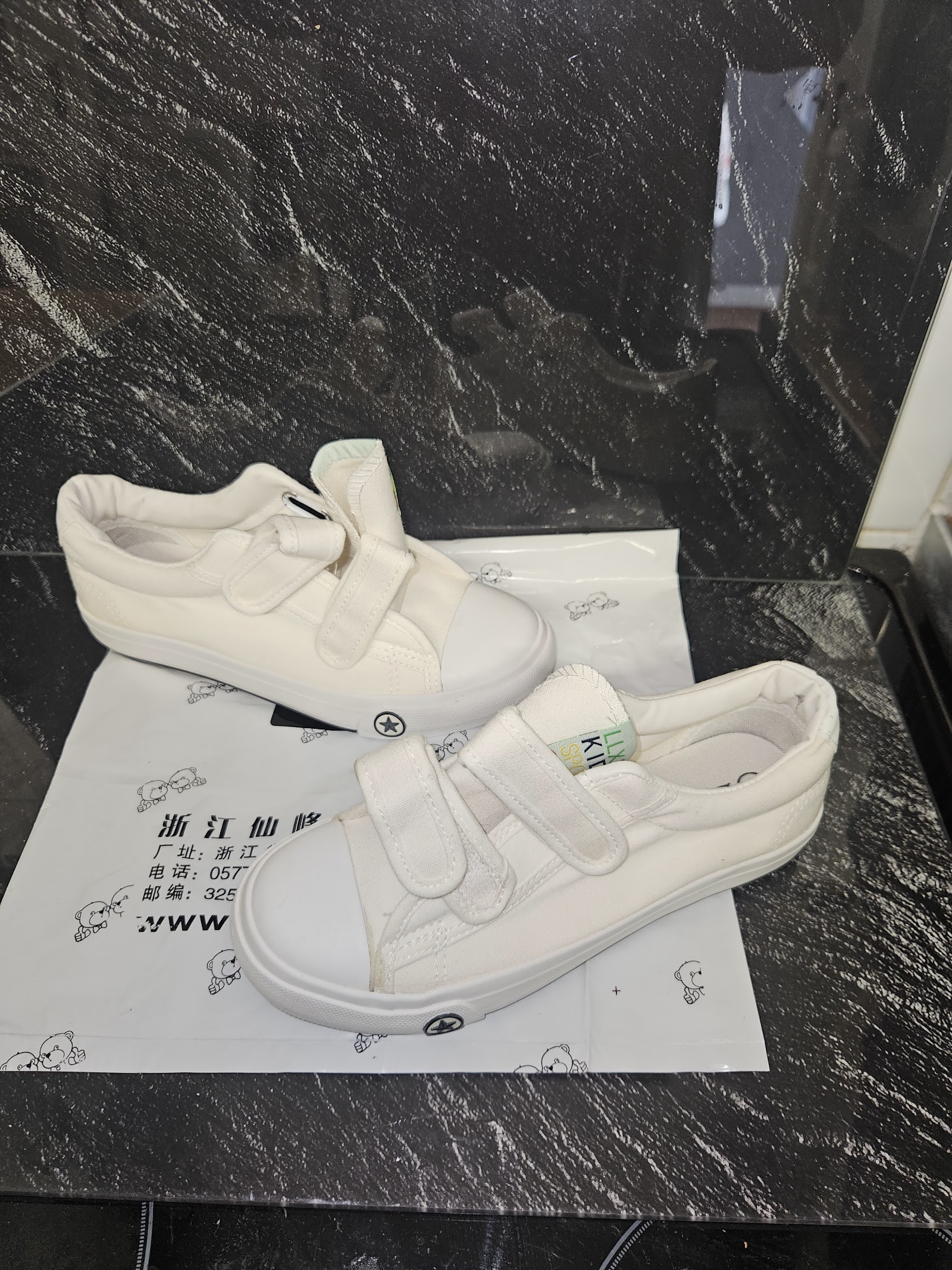 Genuine Leicarjion White Triple-Strap Platform Trainers Size EU 36 UK 3, EU 36 / UK 3 / CN 230, photo 2