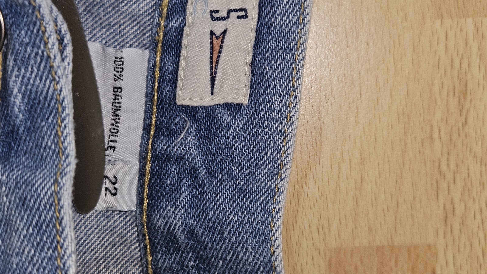 Unbranded Light Blue Loose Leg Cotton Jeans, 22 (labelled; system unspecified), photo 3