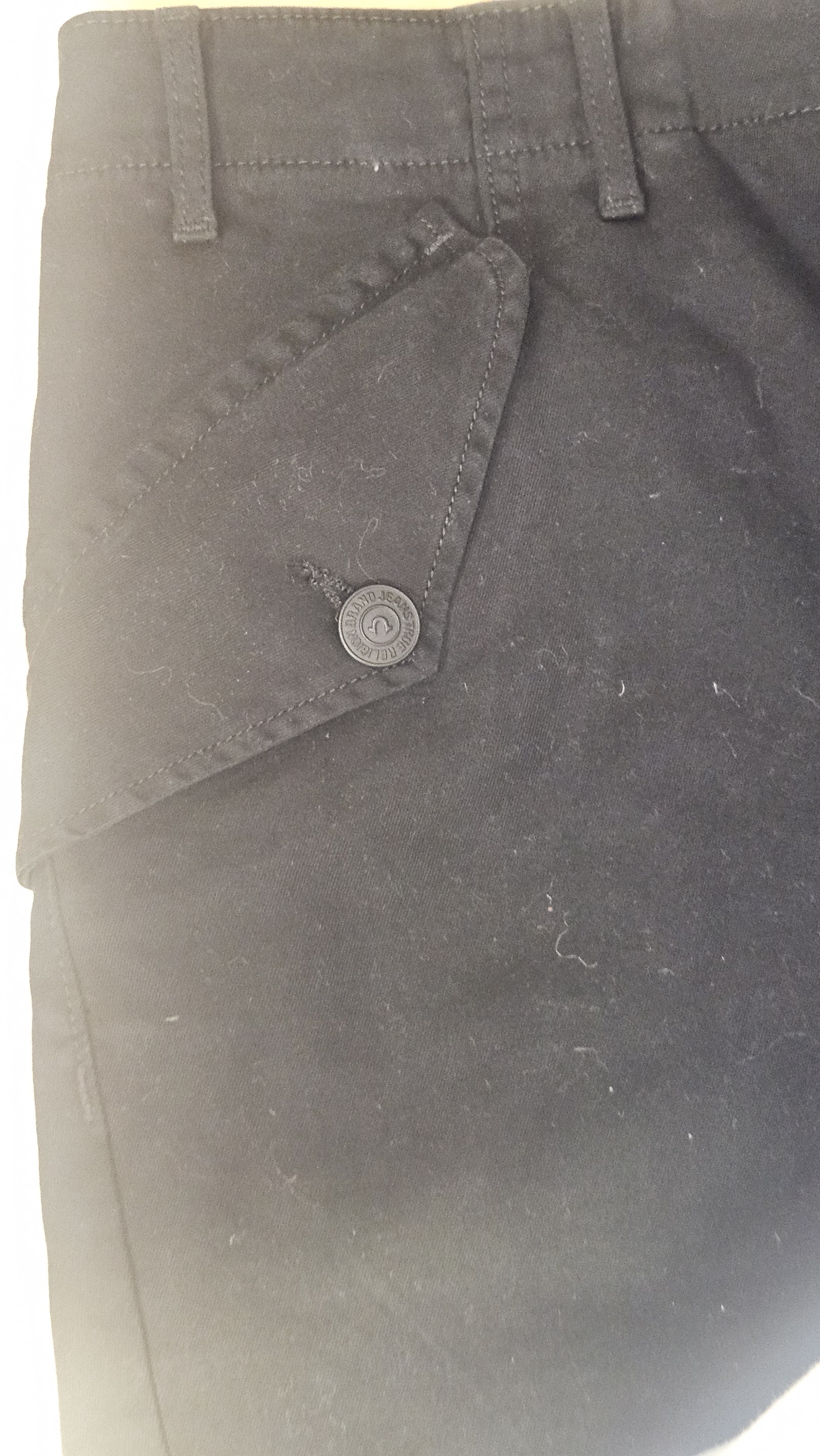 True Religion Black Drop Crotch Zip Cuff Trousers, 5 (labelled; system unspecified), photo 5