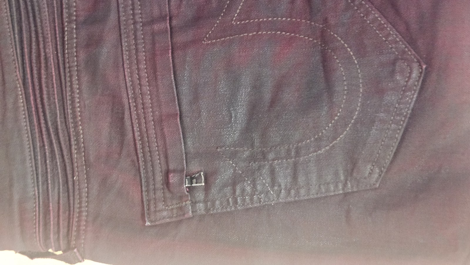 True Religion Rocco Burgundy Classic Slim Jeans, W34, photo 8