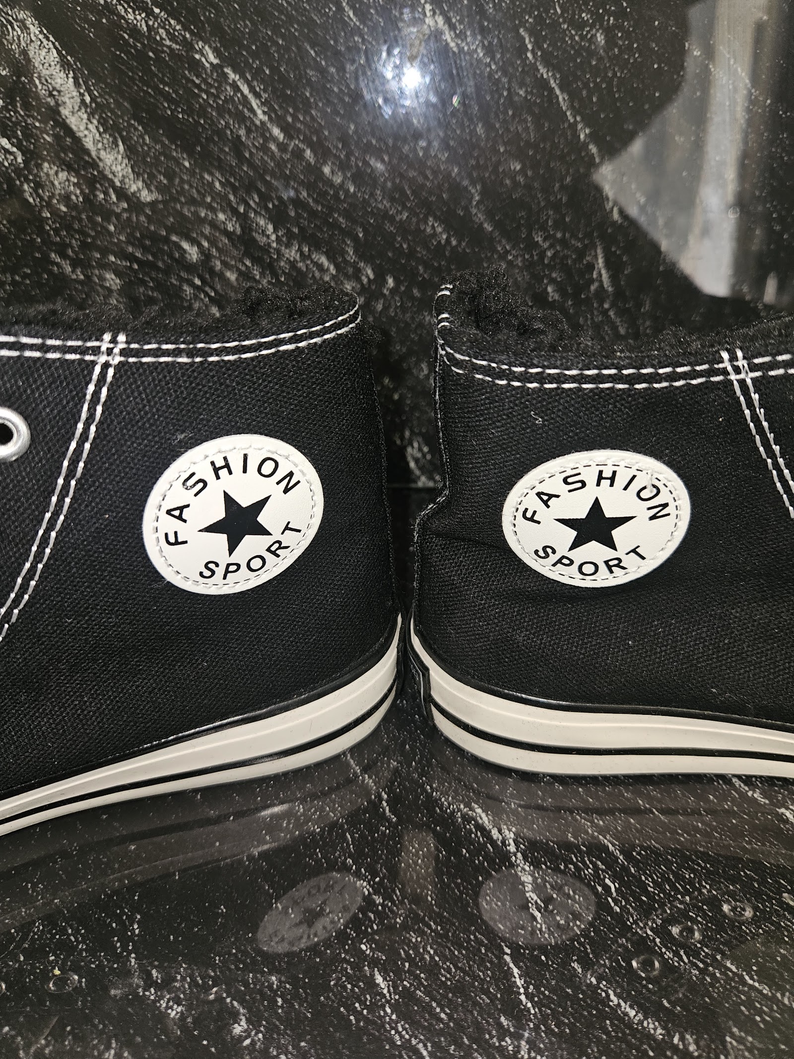 Genuine Convesport Newshoes Black Daisy Embroidered High-Top Trainers Size EU 38 UK 5, EU 38 / UK 5, photo 4