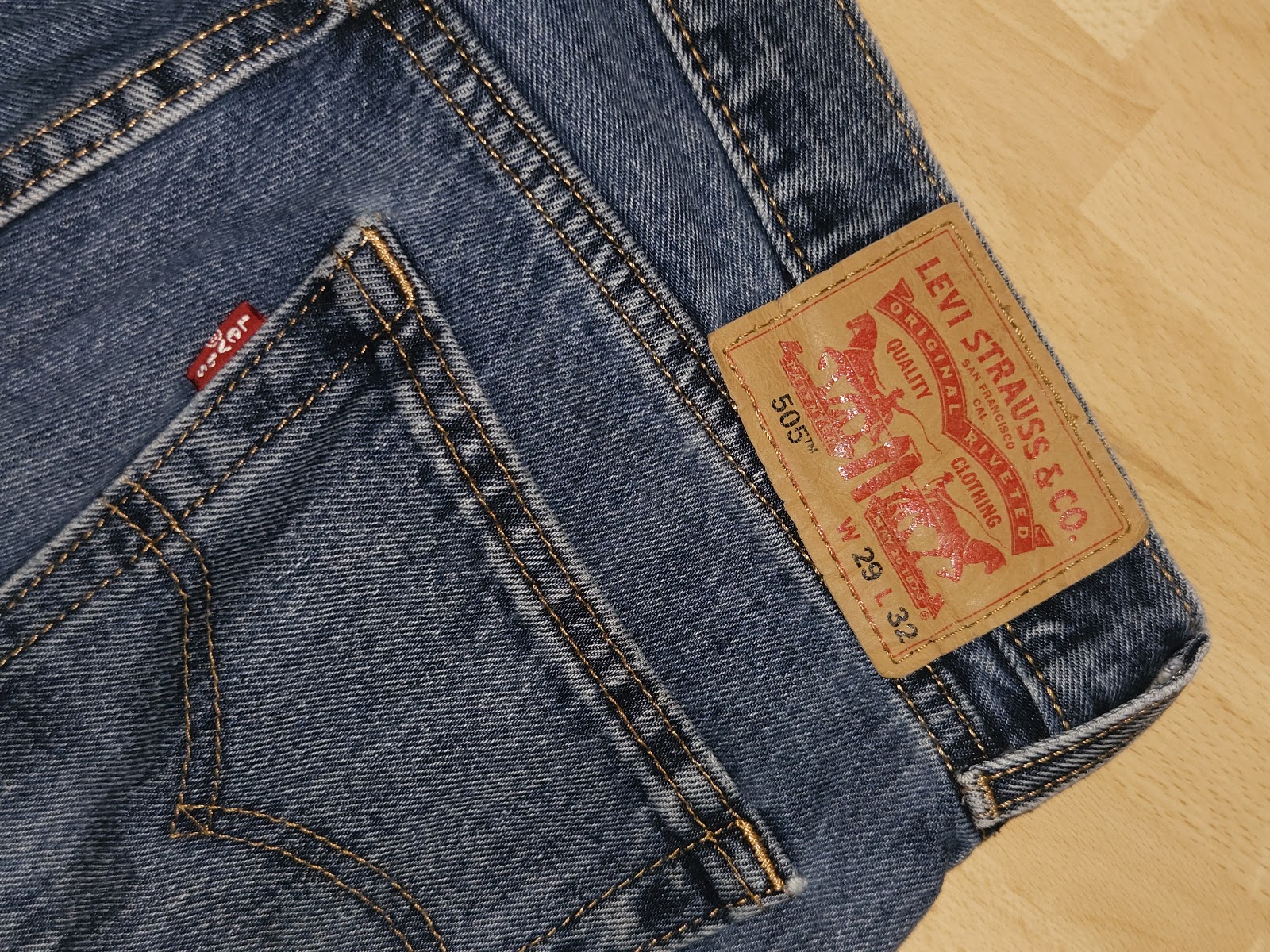Genuine Levi's 505 Regular Men's Jeans W29 L32 Mid Blue, W29 L32, photo 4