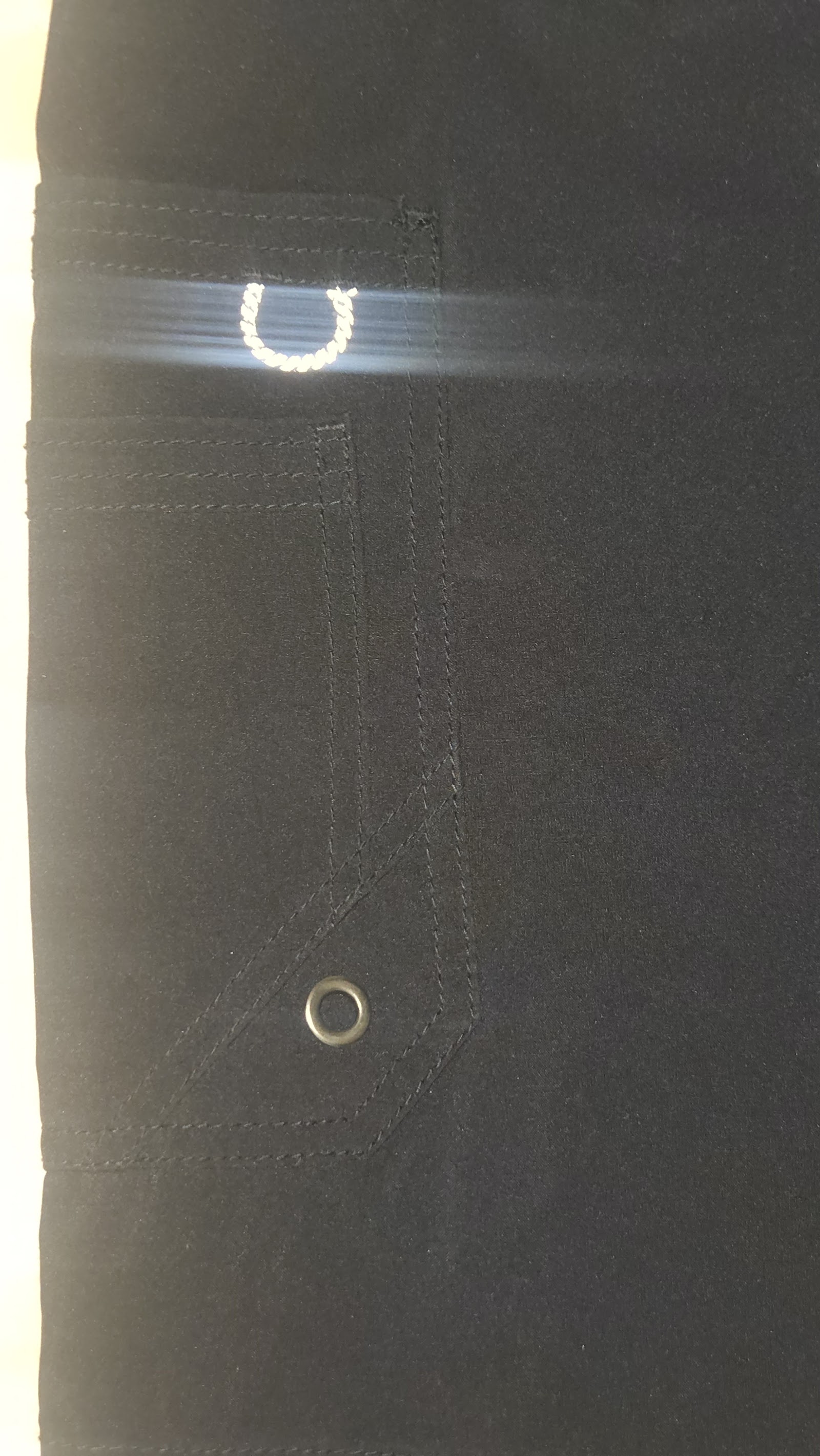Unbranded Black Smart Straight Leg Trousers, Measured W25 approx., photo 6