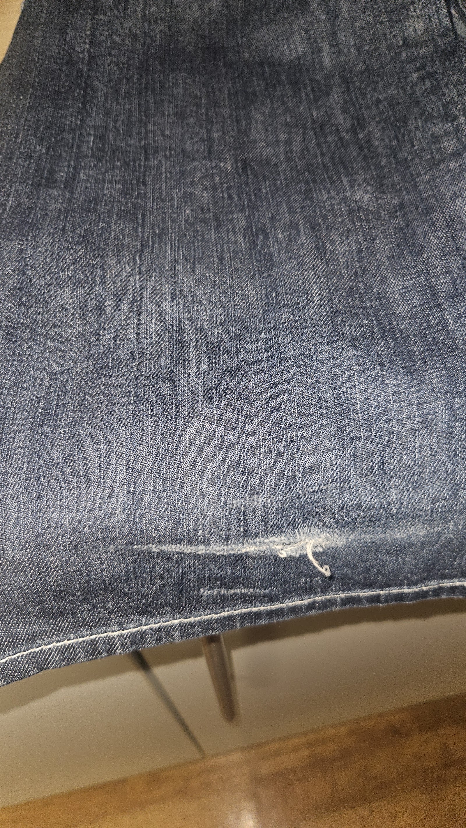 True Religion Washed Blue Heavy Stitch Flap Pocket Distressed Jeans, W36, photo 13