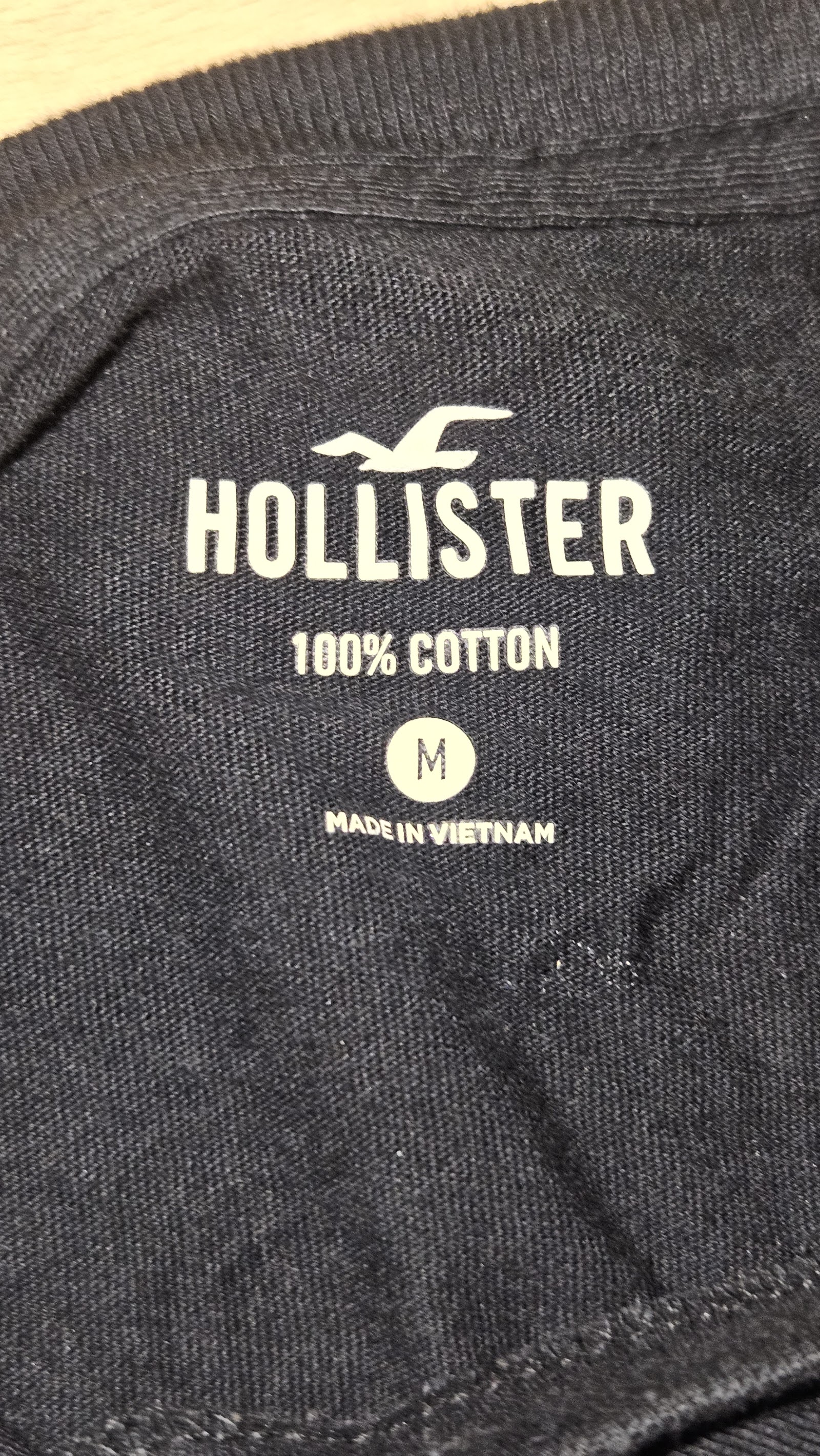 Hollister Black Crew Neck T-Shirt, M (labelled), photo 3