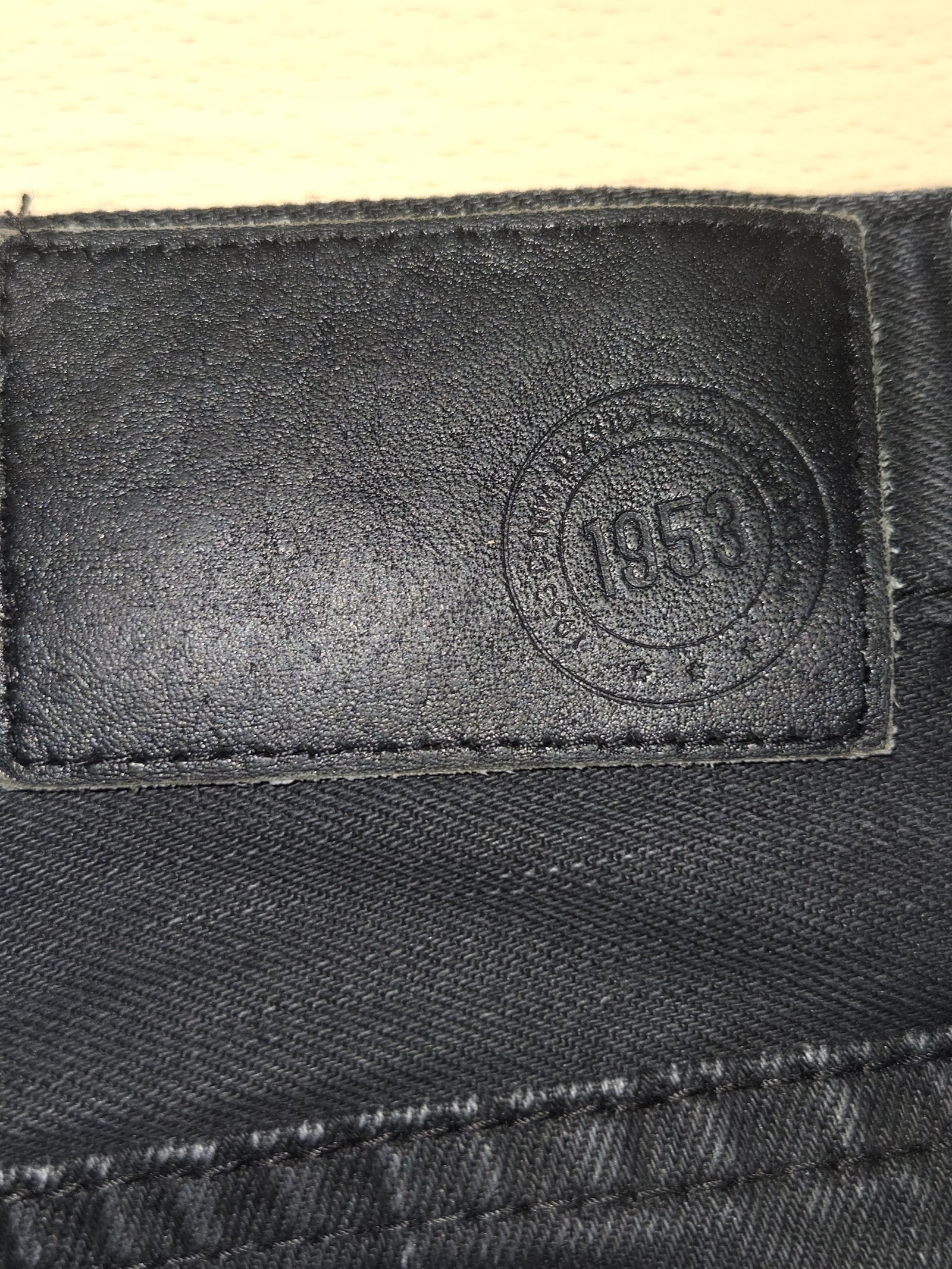 Genuine 1953 Black Slim Jeans W34 L32, W34 L32 seller-marked, photo 4
