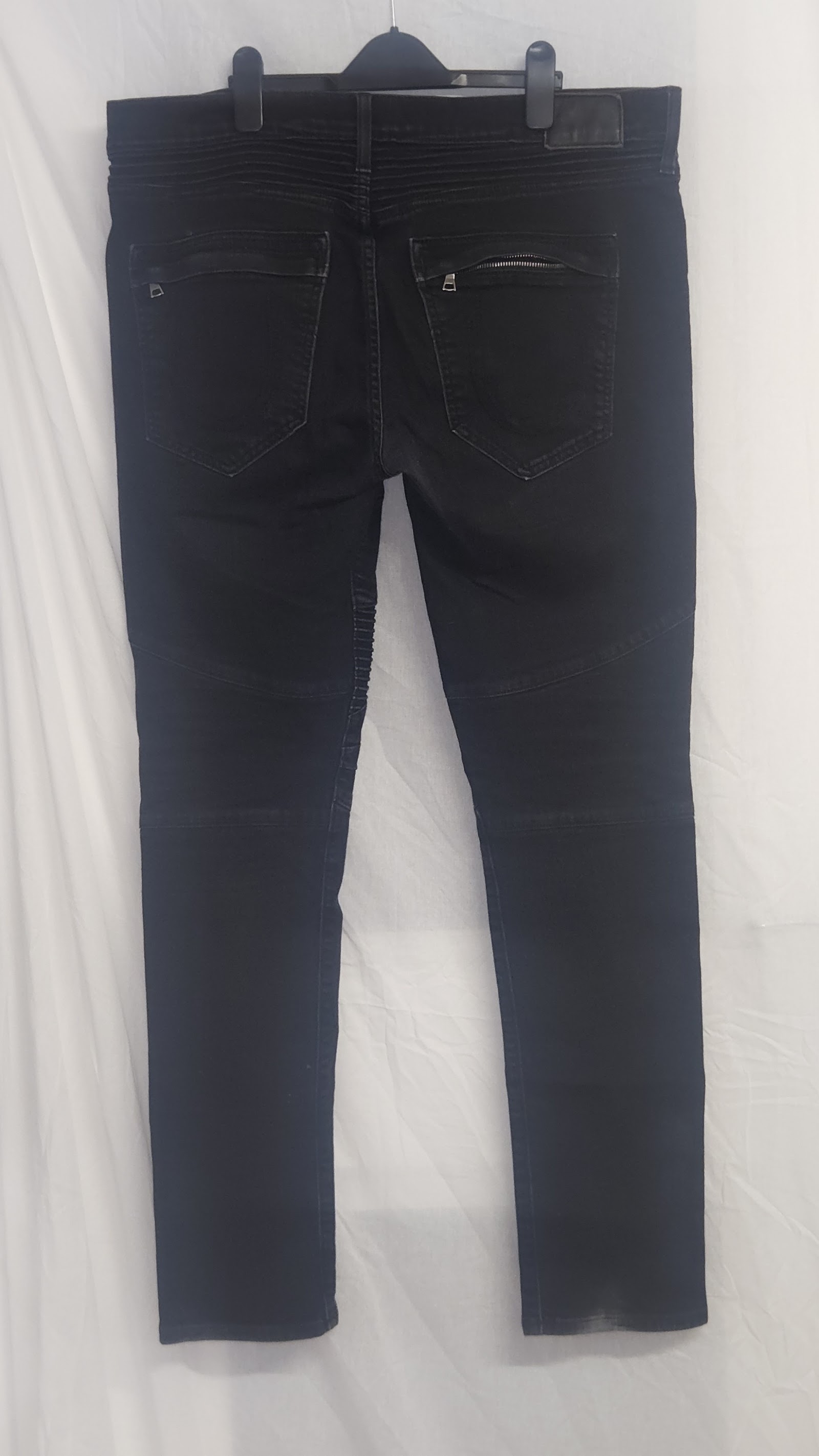 True Religion Rocco Washed Black Relaxed Skinny Jeans, W36, photo 2