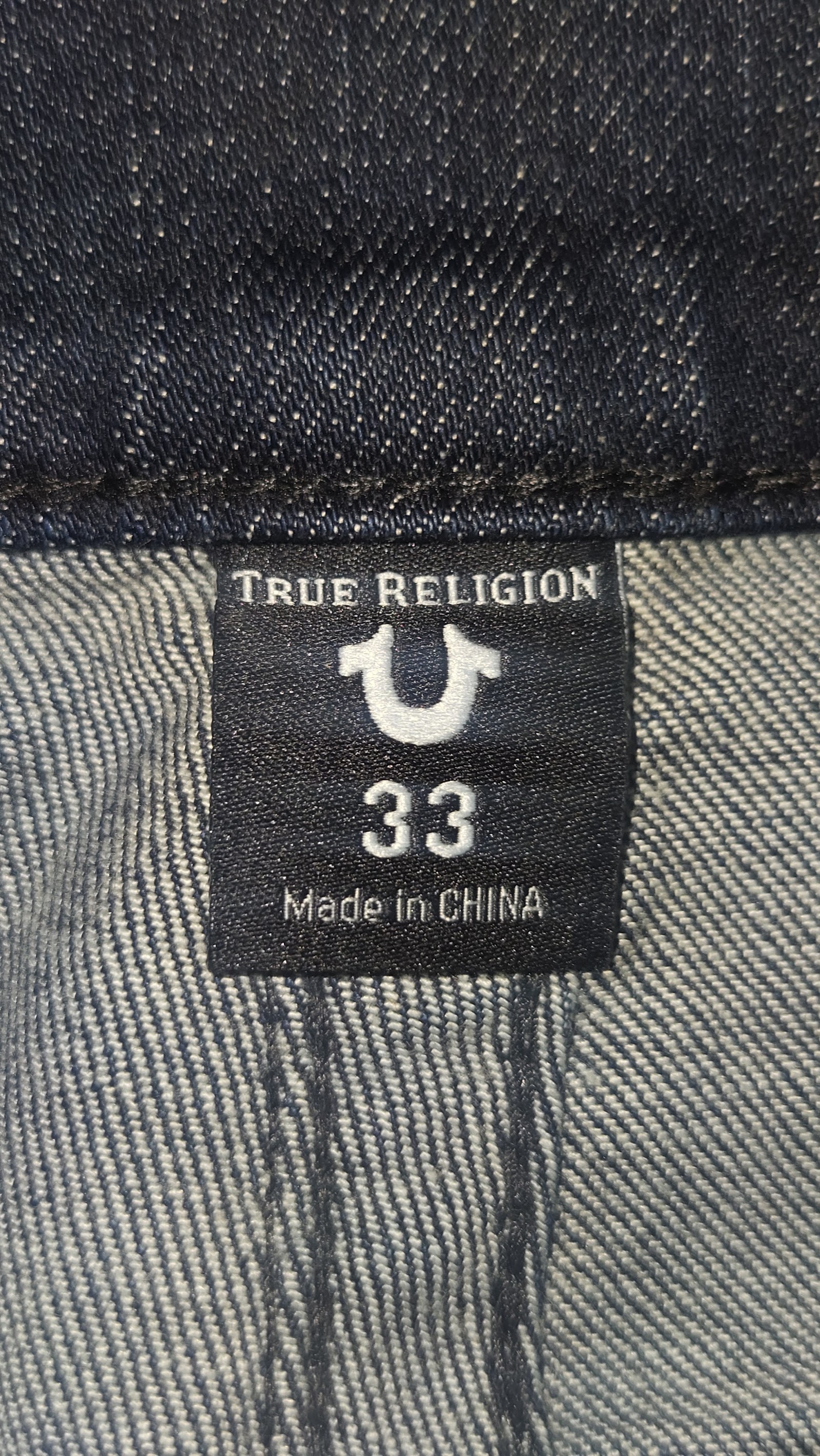 True Religion Marco Washed Black Relaxed Taper Jeans, W33, photo 8