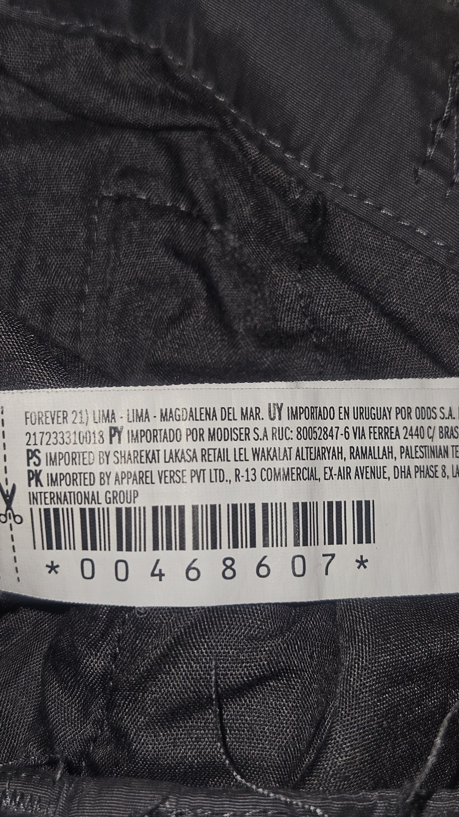 Forever 21 Black Zip Pocket Cargo Trousers, Measured W28 approx., photo 8