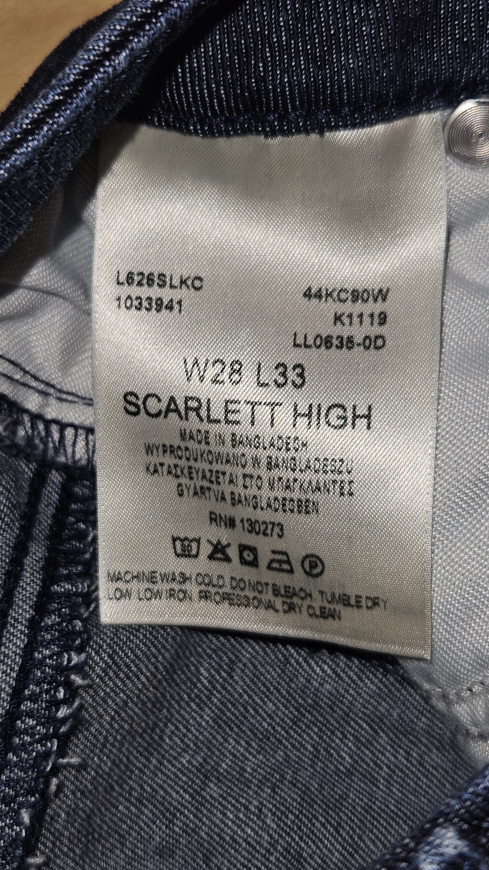 Lee Scarlett High Blue Jeans, W28 L33 (labelled), photo 6
