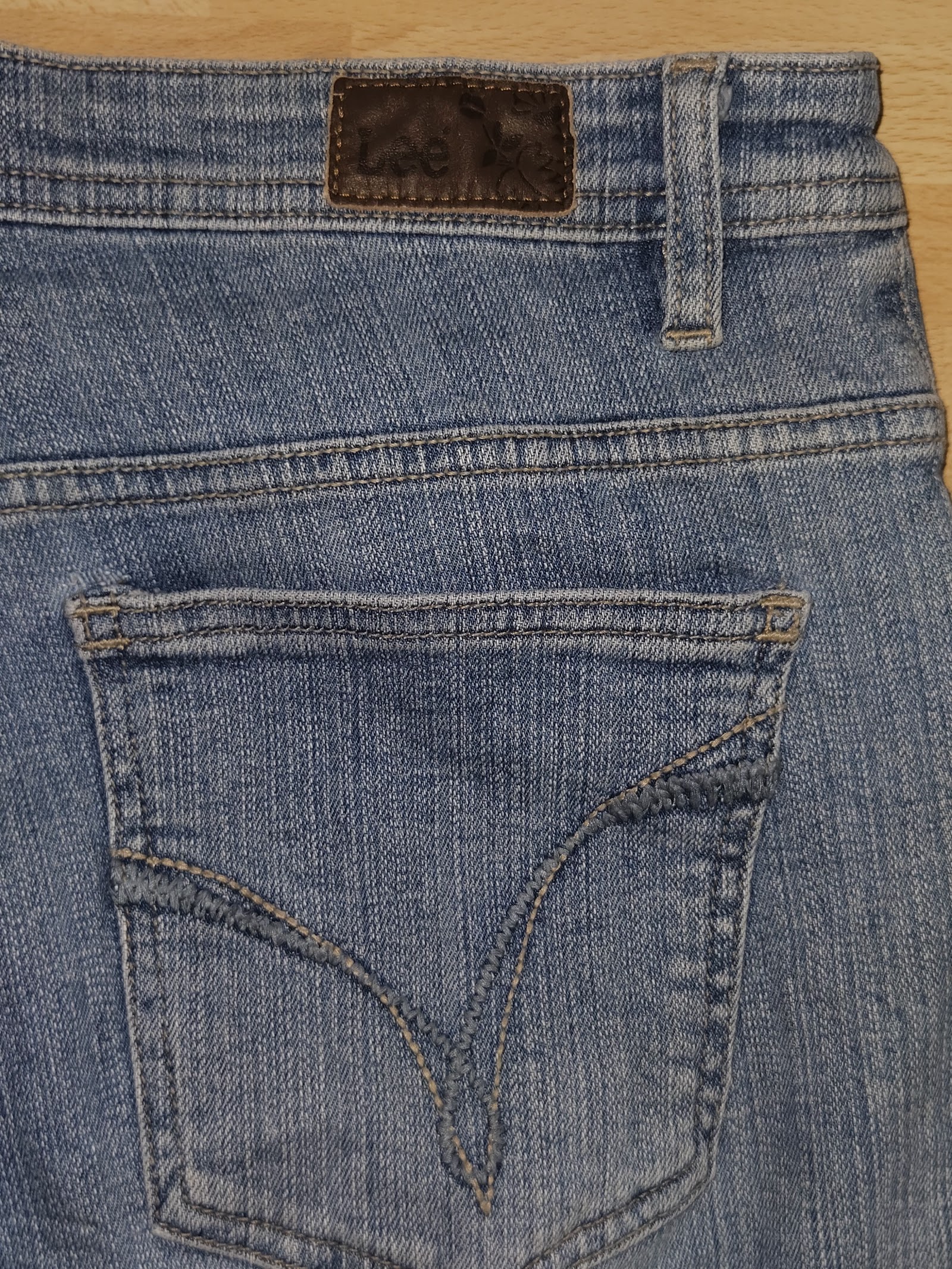 Genuine Lee Lower On The Waist Light Blue Jeans, 10 Medium, photo 5