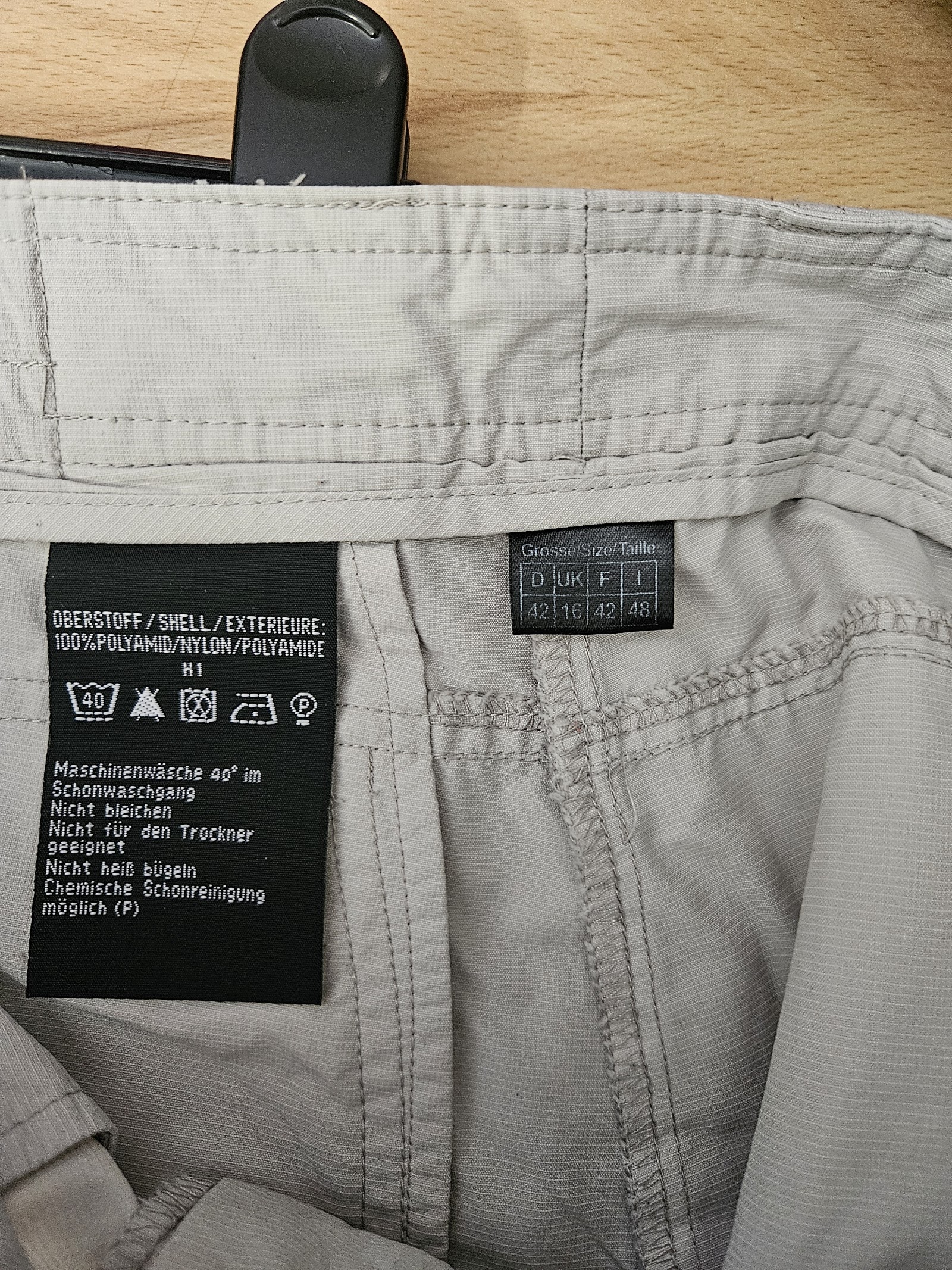 Genuine Schöffel Beige technical outdoor trousers, UK 16 / EU 42, photo 2