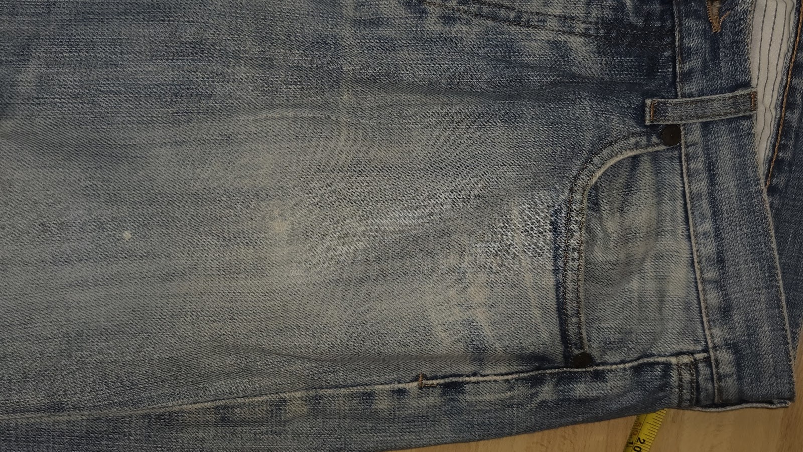 Massimo Dutti Leisure Line Washed Blue Straight Jeans, USA 34 / EUR 44 (labelled), photo 7