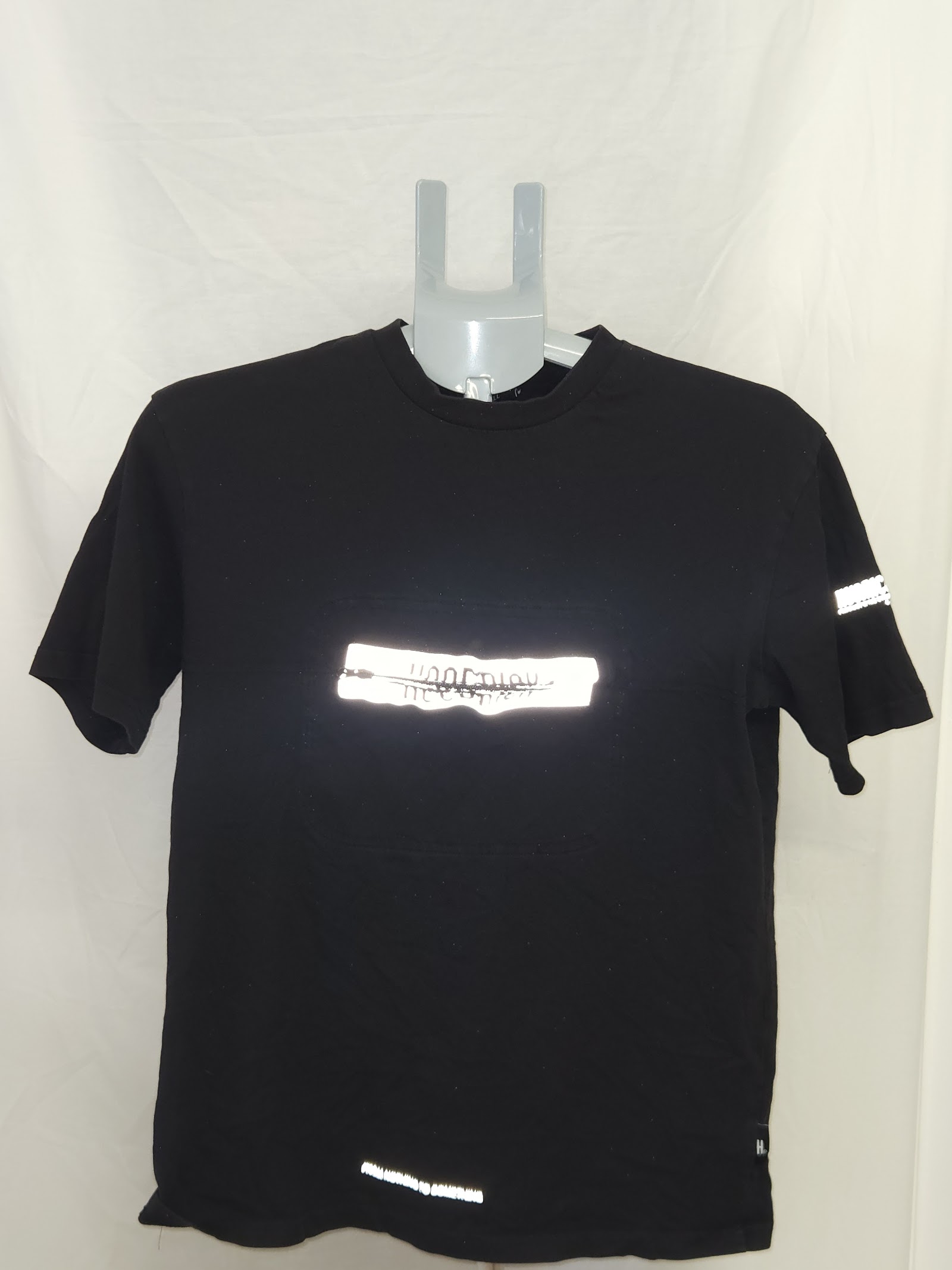 Hoodrich Reflective Graphic Black T-Shirt Size S