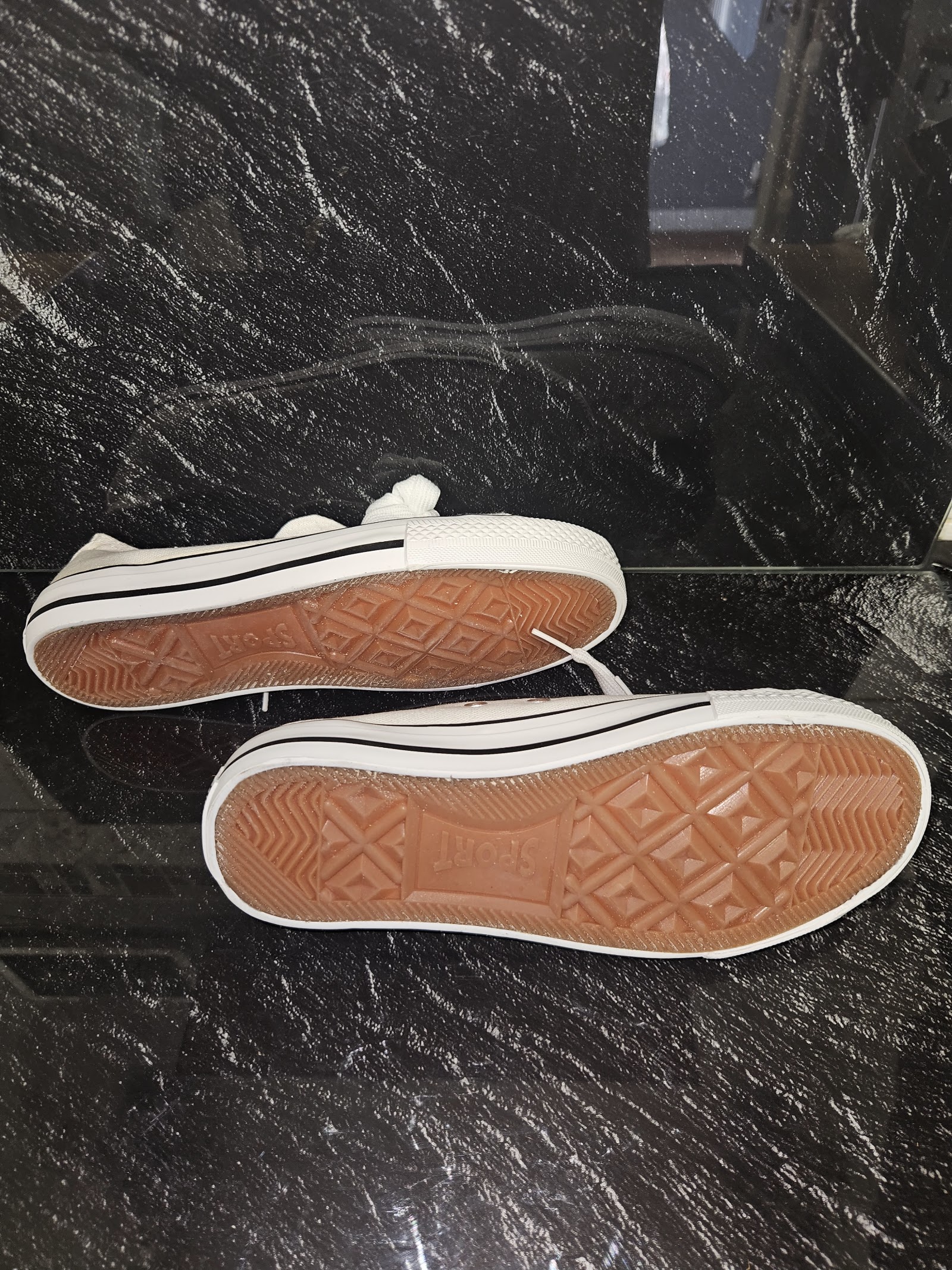 Genuine BO+FENG White Canvas Low-Top Trainers Size EU 35 UK 2.5, EU 35 / UK 2.5, photo 4