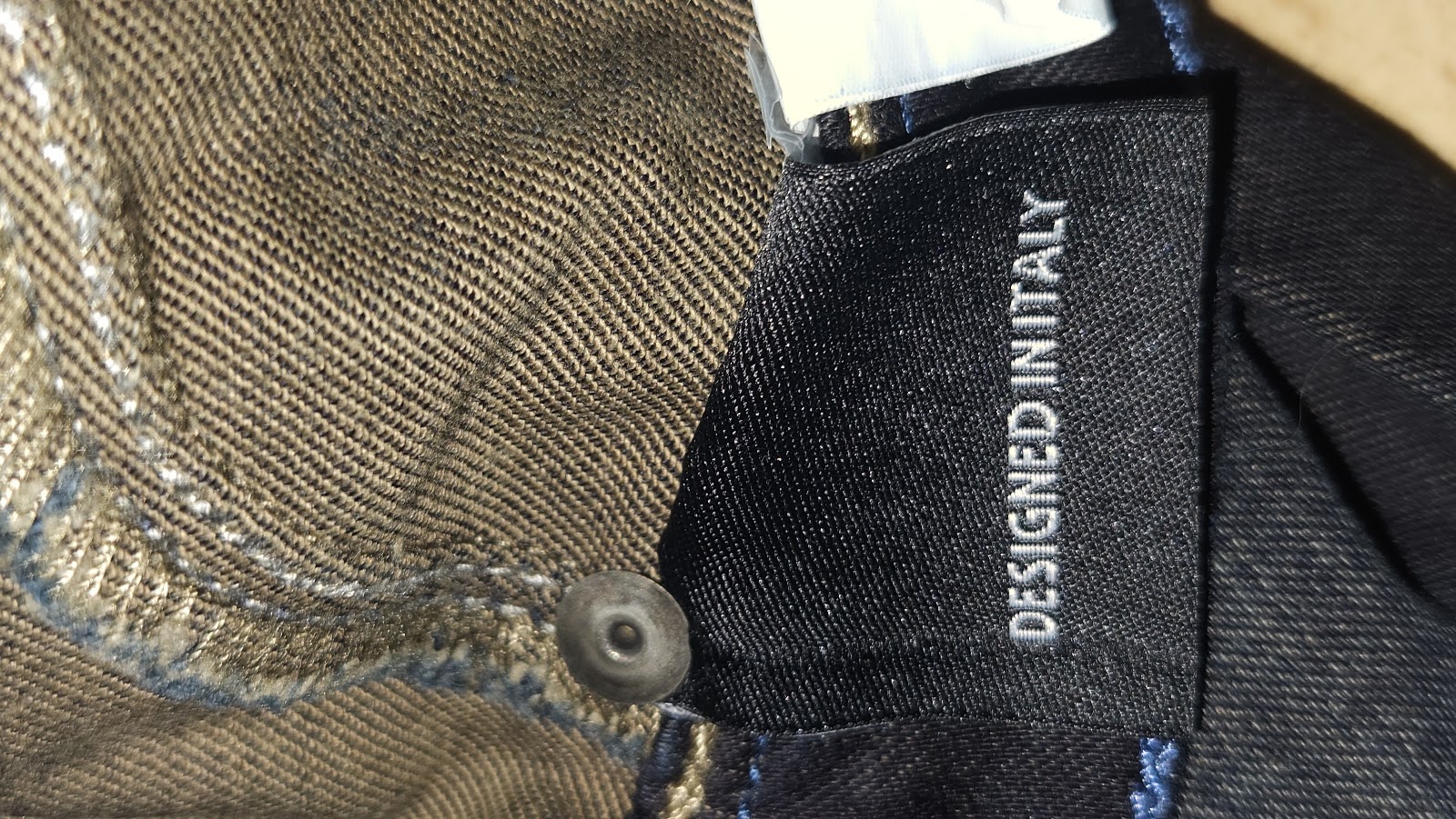 Datch Dark Indigo Contrast Stitch Jeans, Labelled T27, photo 5