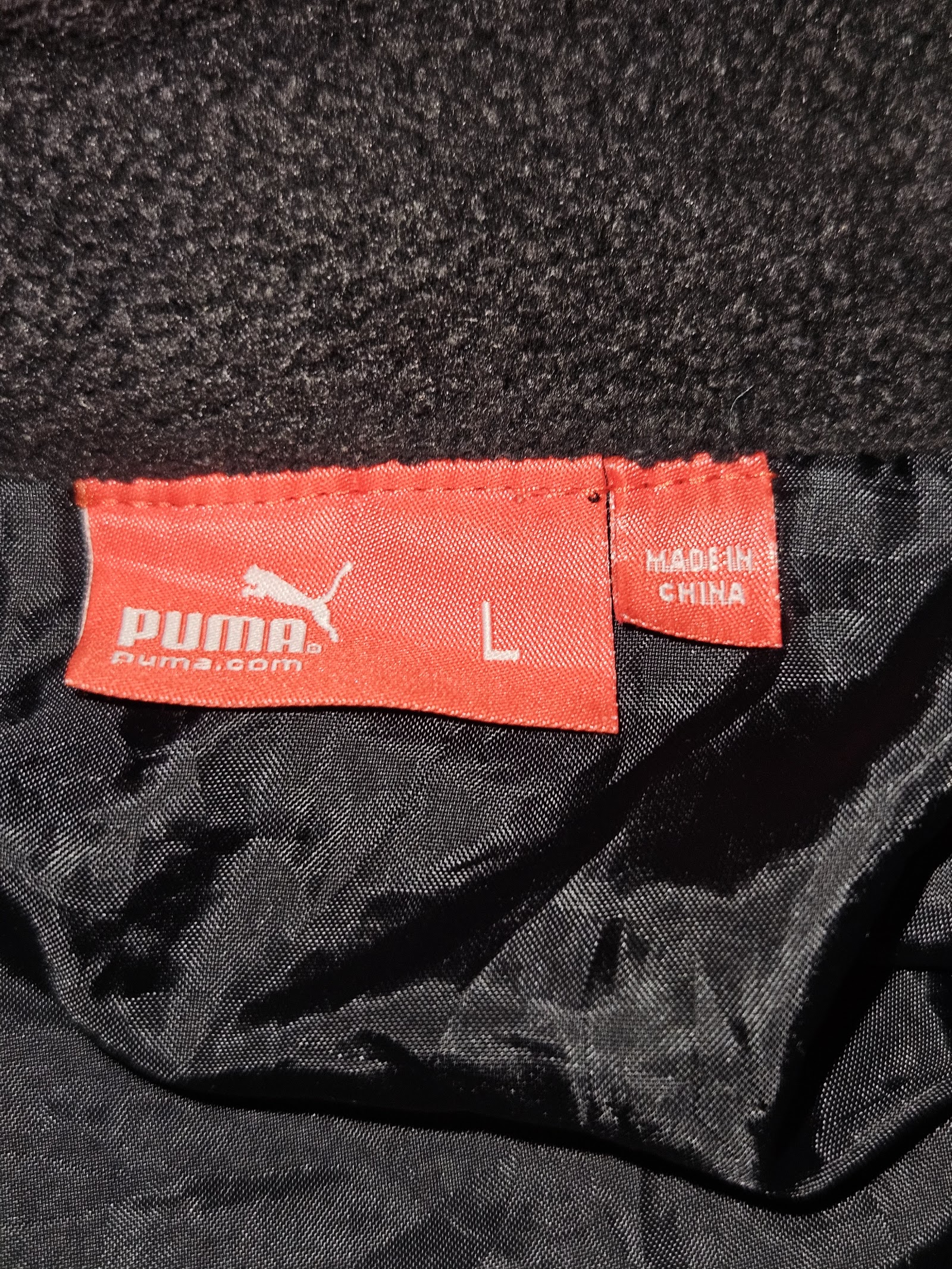 Genuine Puma Black Red Colour Block Track Jacket, L, photo 3