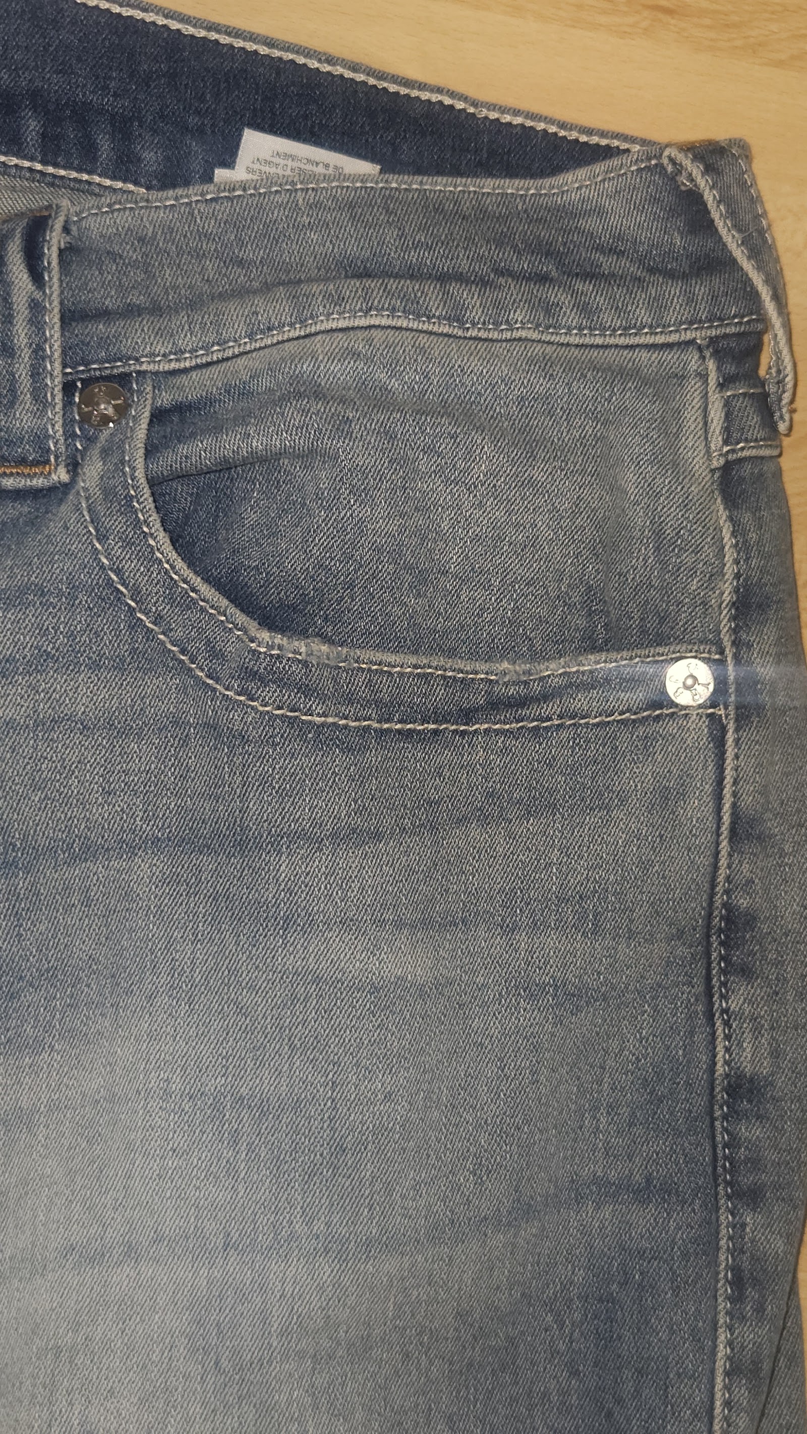 True Religion Ricky Blue Washed Flap Pocket Relaxed Straight Jeans, W36, photo 5