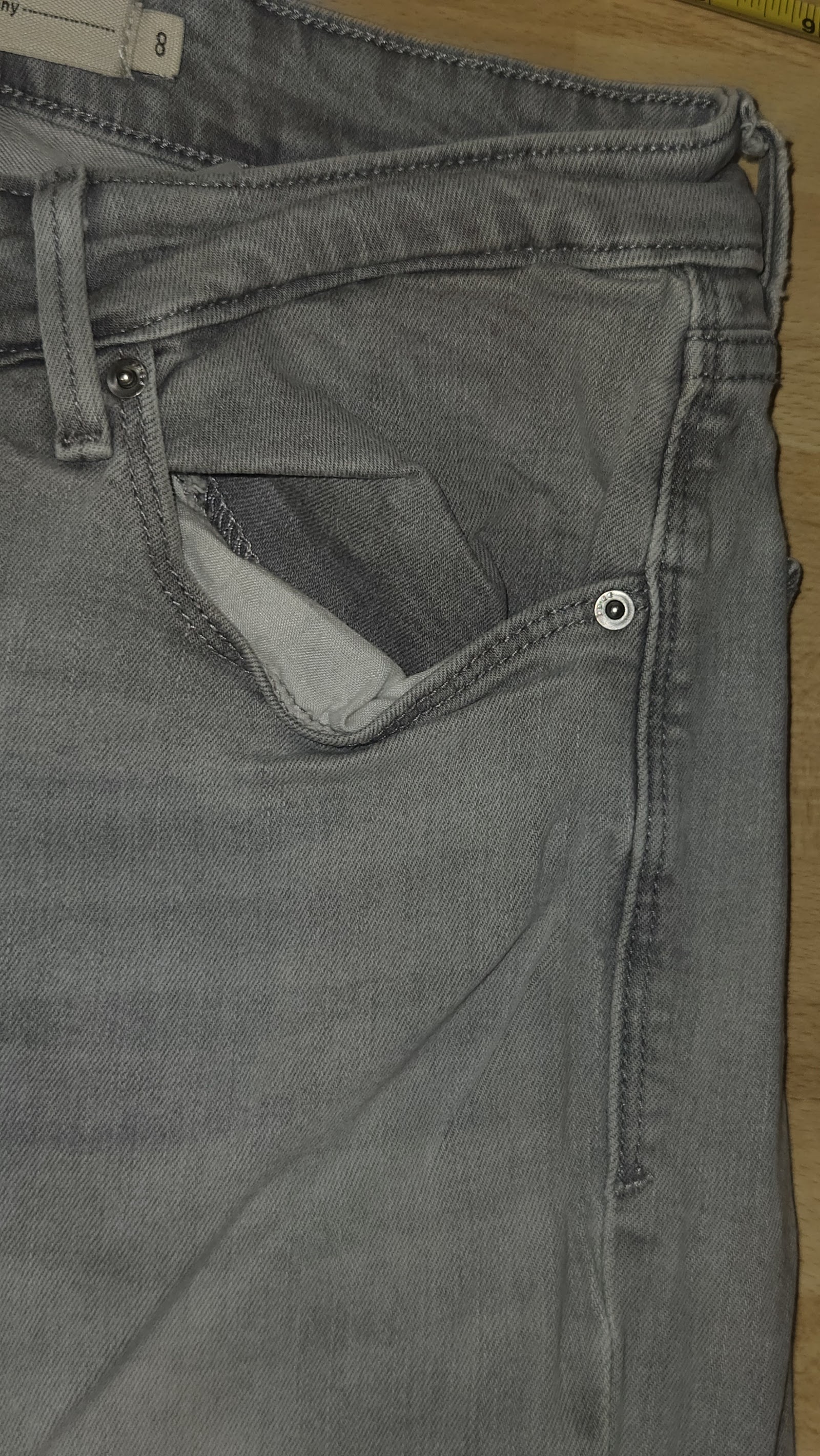 Lee Grey Mid Rise Skinny Jeans, 8 (labelled; sizing system unspecified), photo 5