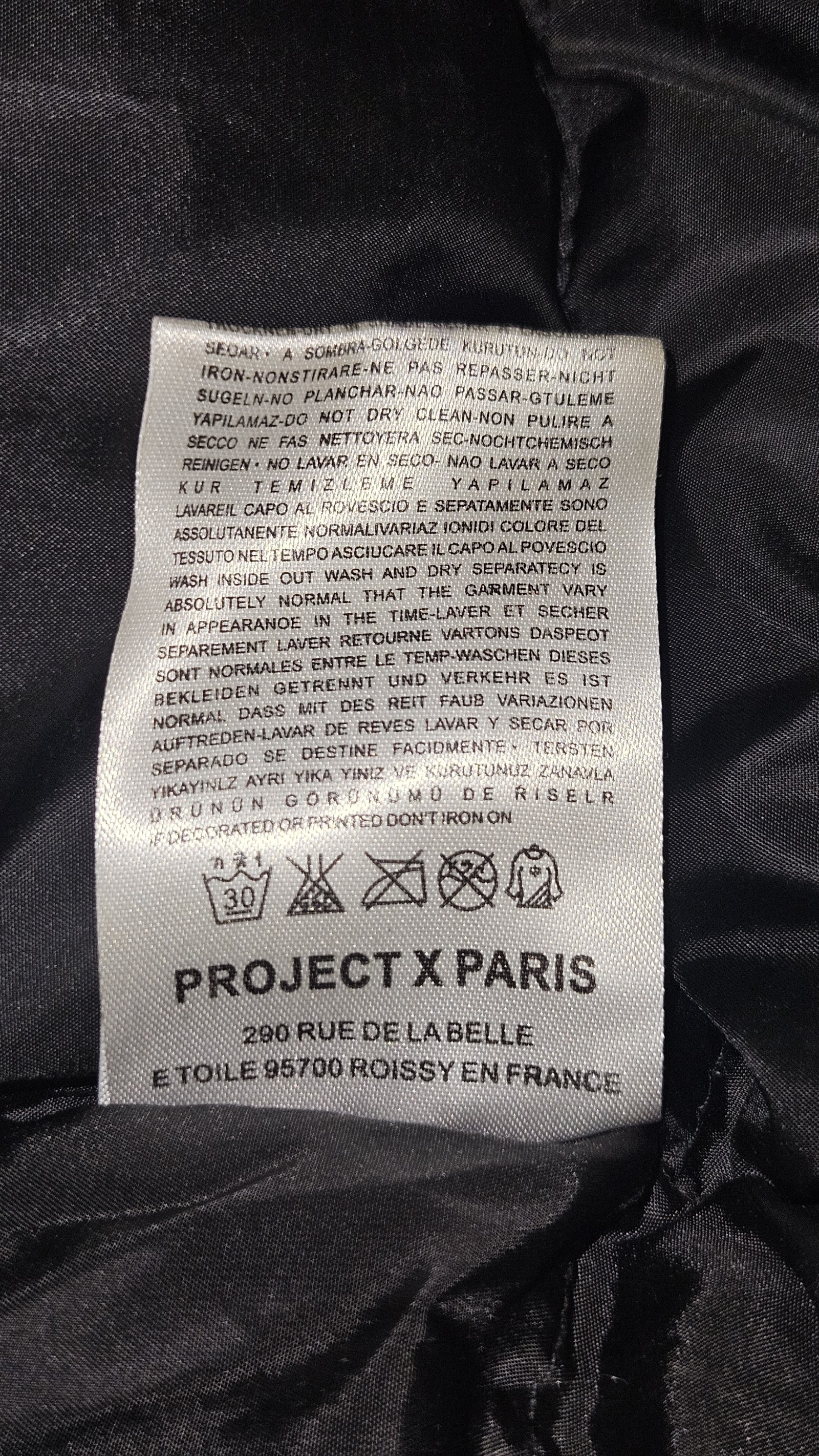 Project X Paris Black Hooded Padded Coat, M (owner confirmed), photo 5