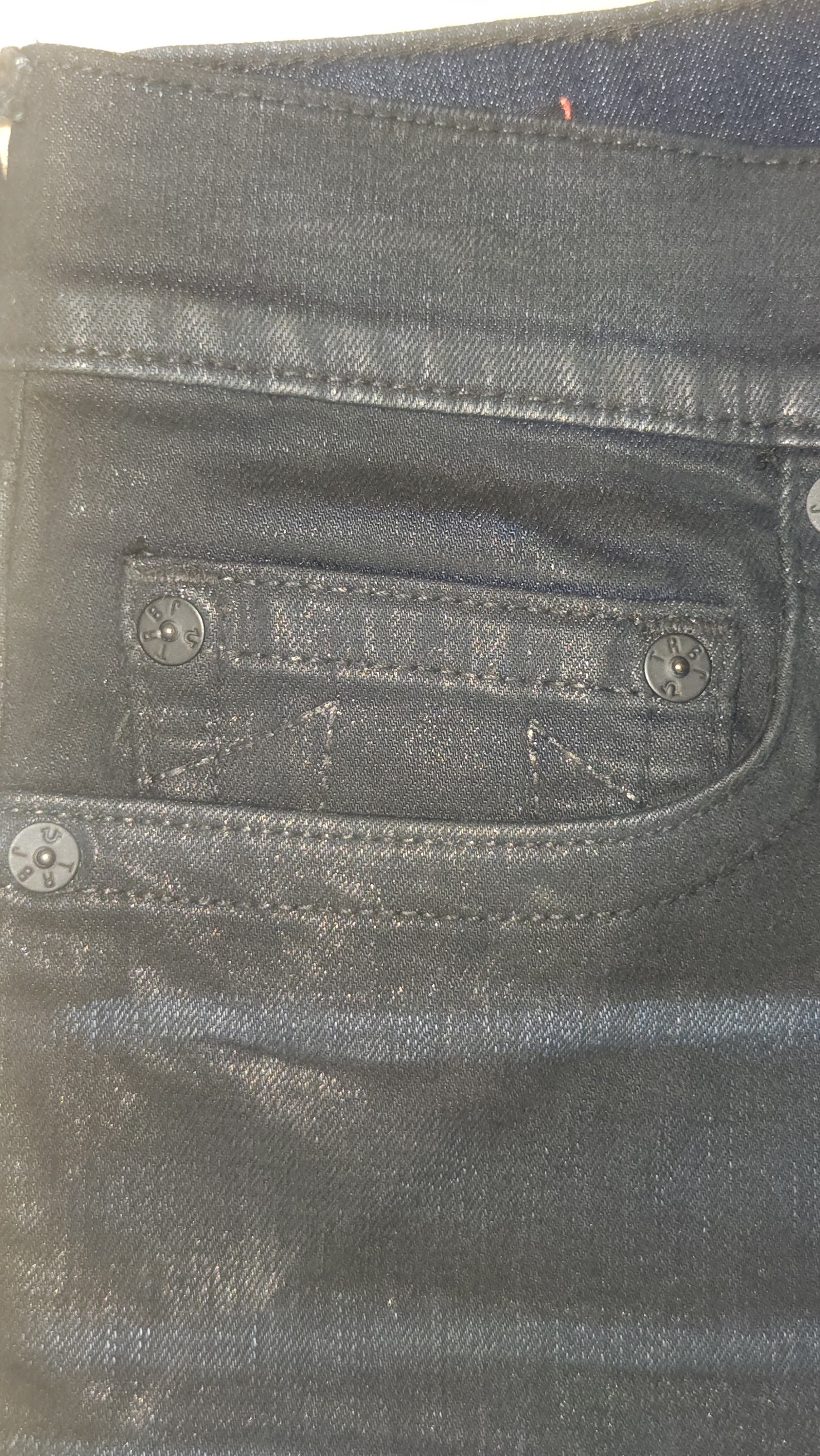 True Religion Marco Washed Black Relaxed Taper Jeans, W33, photo 5