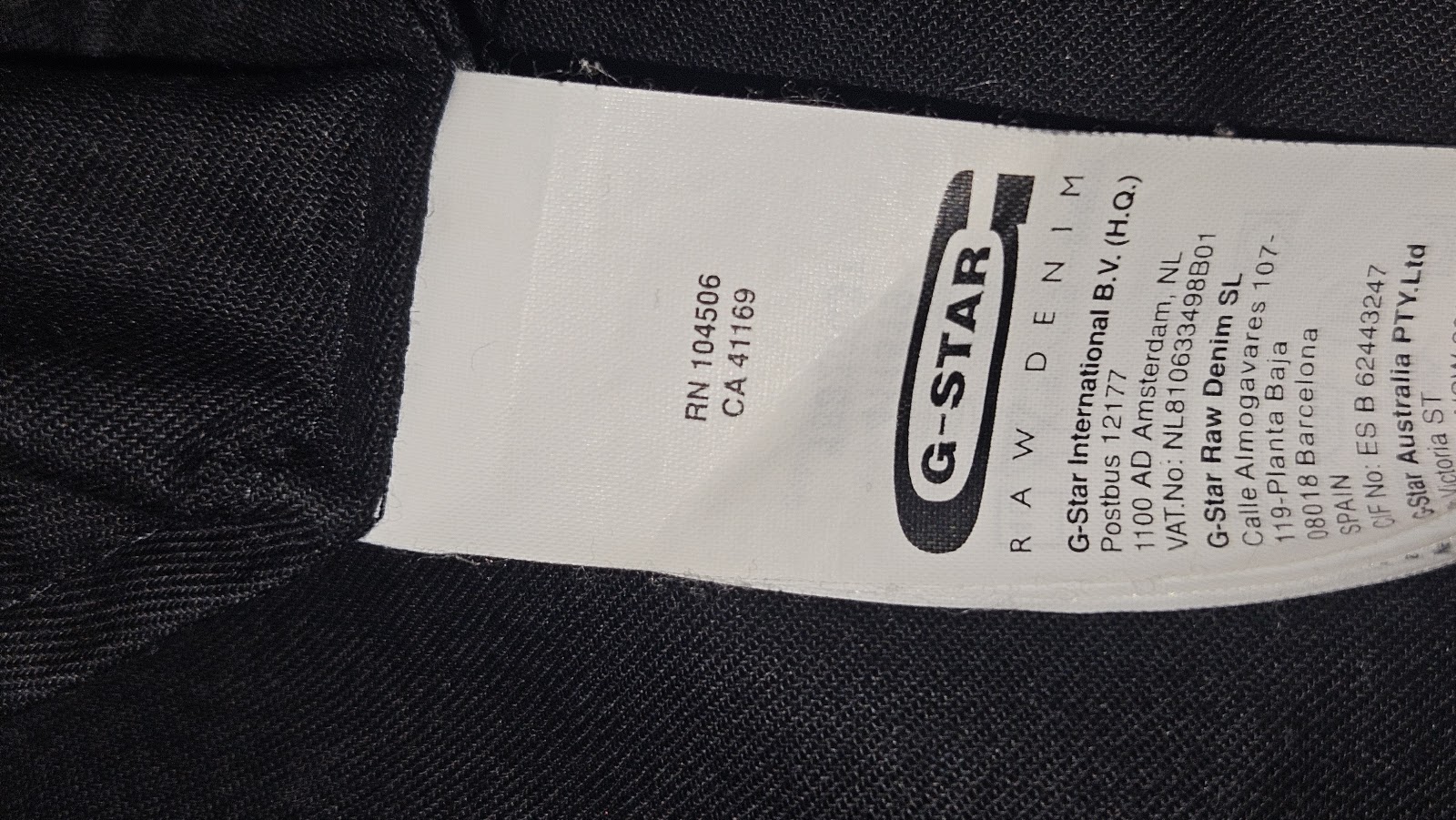 G-Star RAW Black Zip-Detail Jacket, XXL (labelled), photo 6