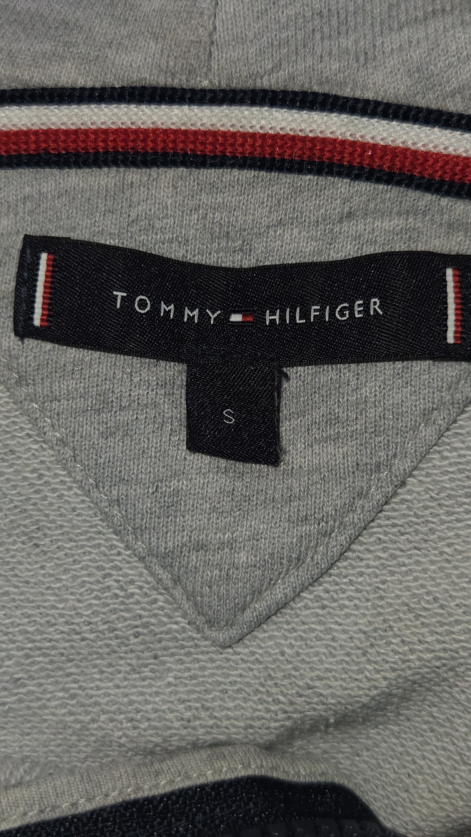 Tommy Hilfiger Grey Logo Pullover Hoodie, S (labelled), photo 3