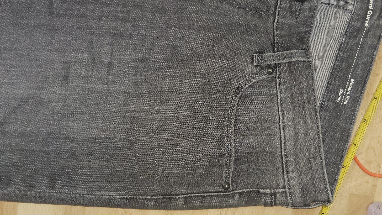Unbranded Denim Curve Washed Grey Jeans, 29 (labelled), photo 6