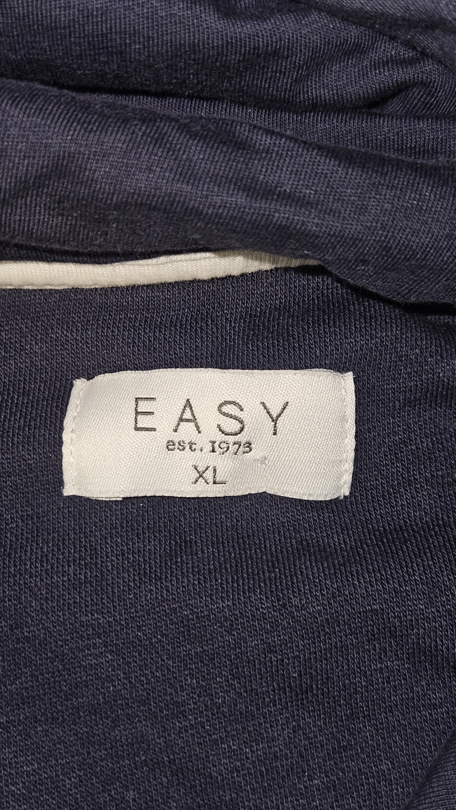 Easy Navy Cream East Coast 1985 Colour-Block Pullover Hoodie, XL (labelled), photo 4