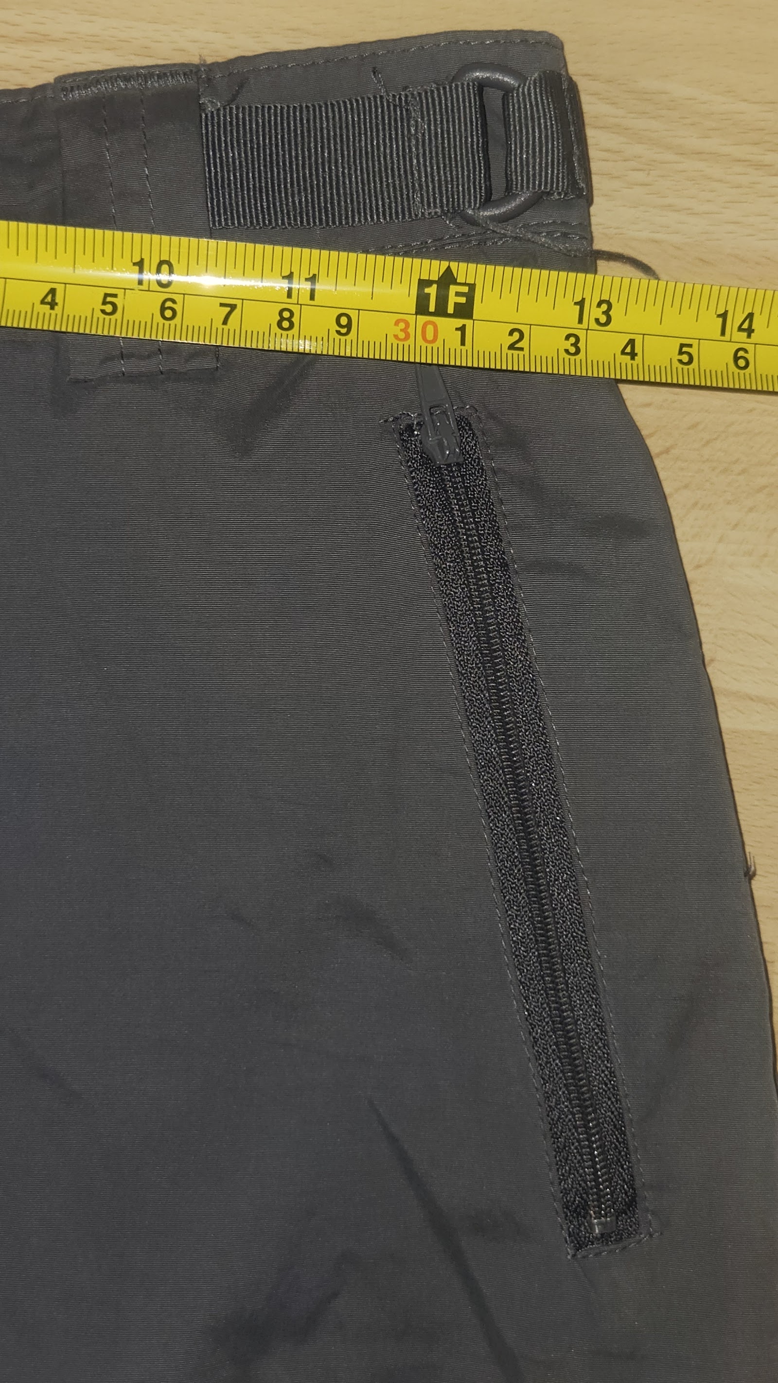 Forever 21 Black Zip Pocket Cargo Trousers, Measured W28 approx., photo 3