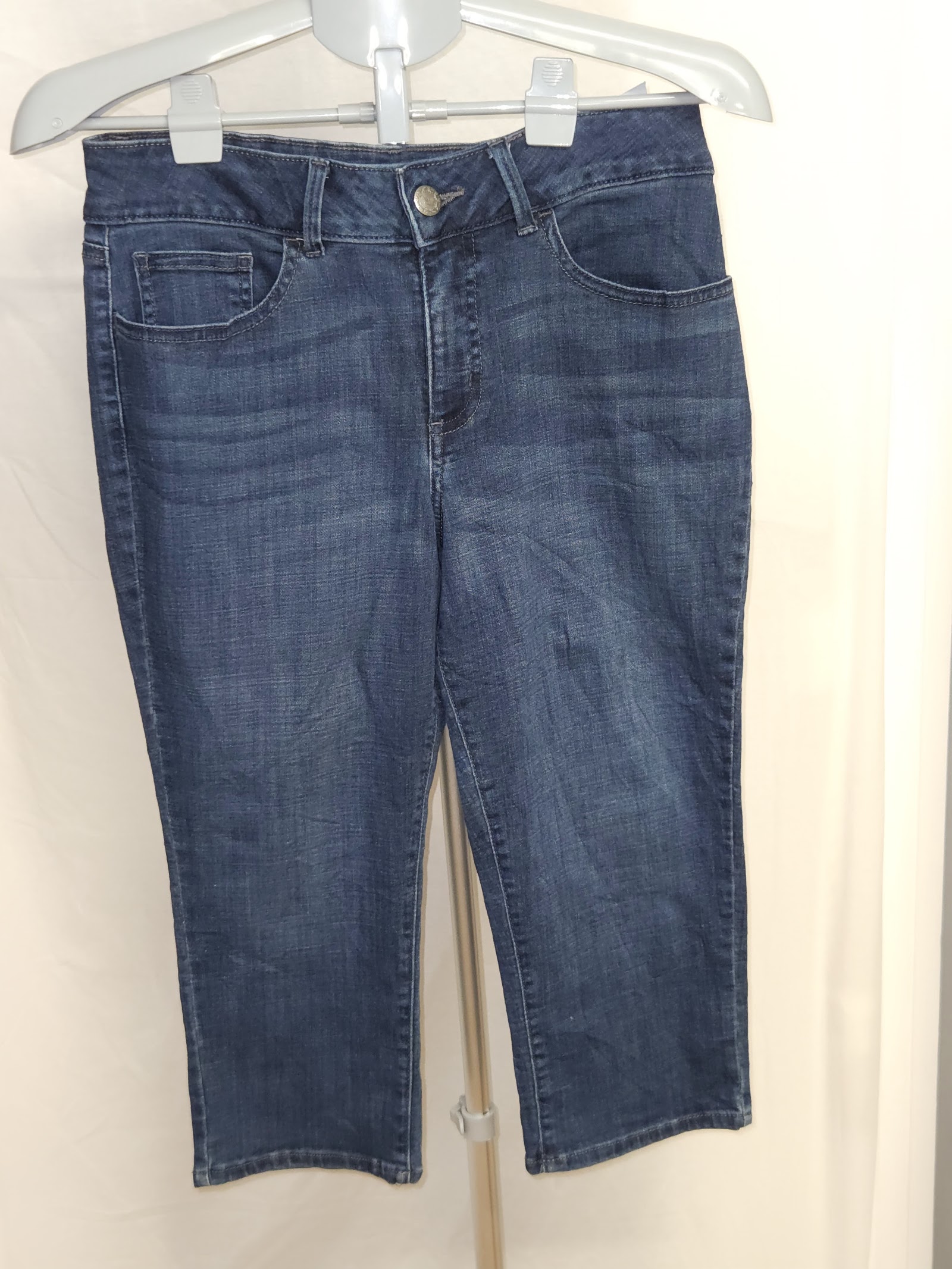 Genuine Riders by Lee Mid Rise Dark Blue Capri Jeans, 5 / M, photo 2