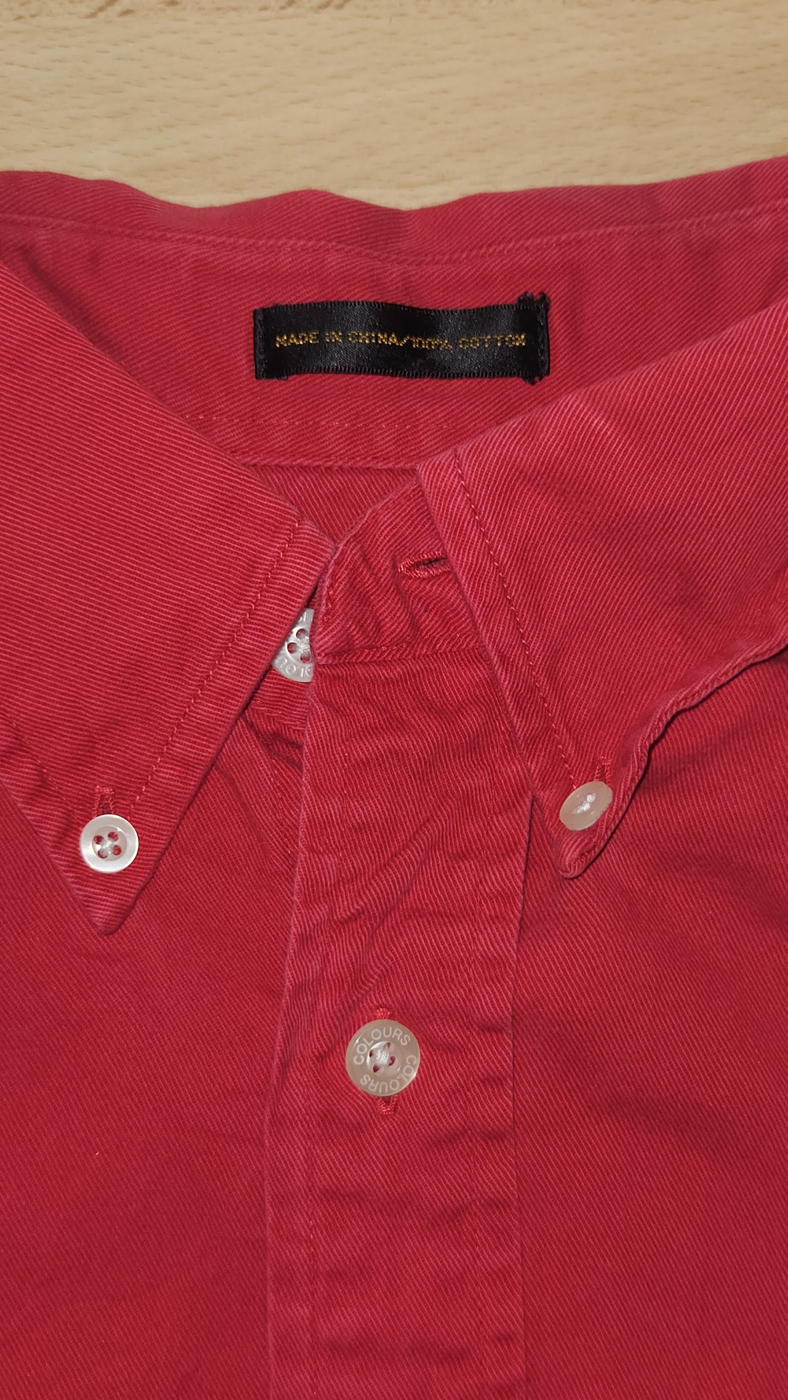 Alexander Julian Colours Red Short Sleeve Button-Up Shirt, L (labelled), photo 5
