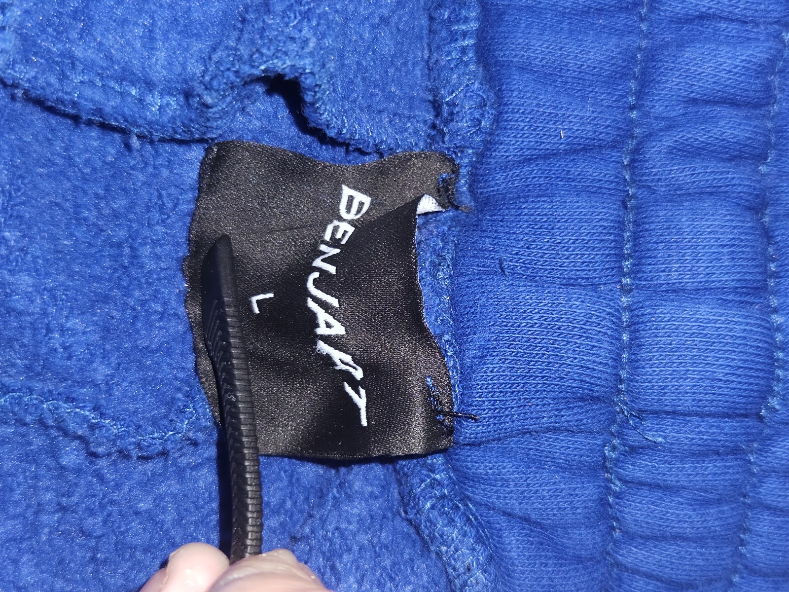 Genuine Benjart Royal-blue crest-logo cuffed joggers, L, photo 5