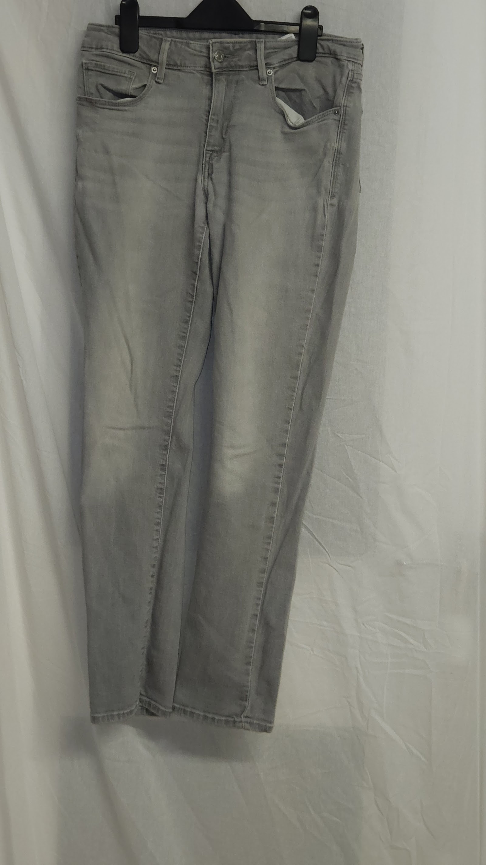 Lee Grey Mid Rise Skinny Jeans