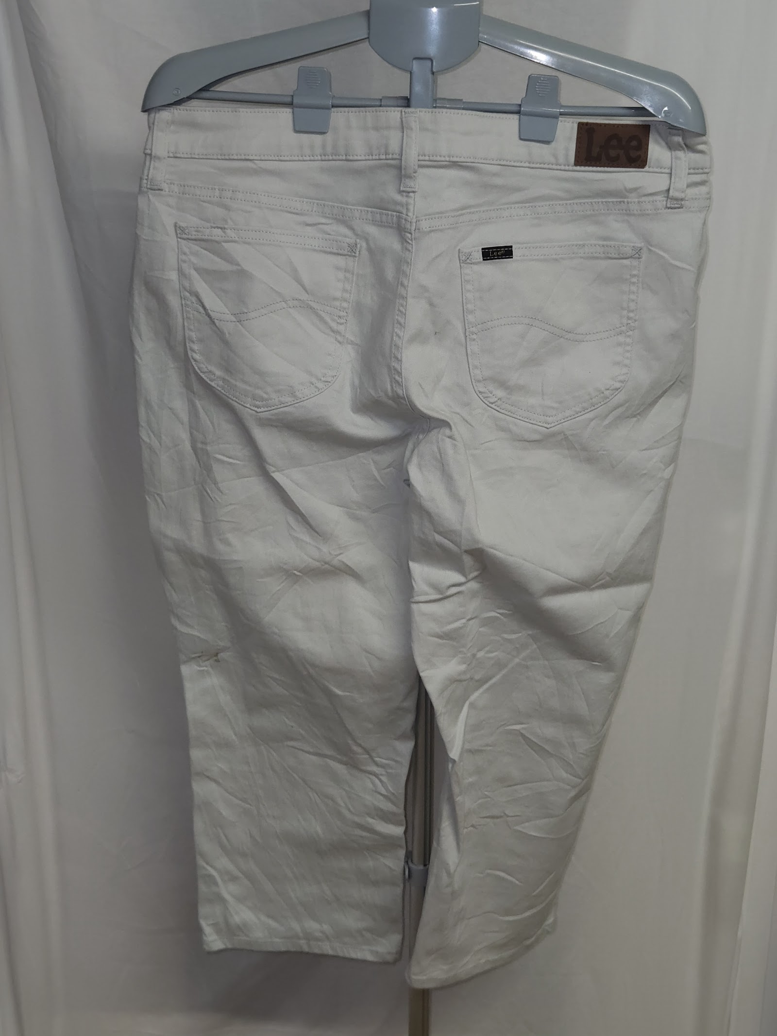 Genuine Lee Off White Cropped Jeans, 18 Medium, photo 2