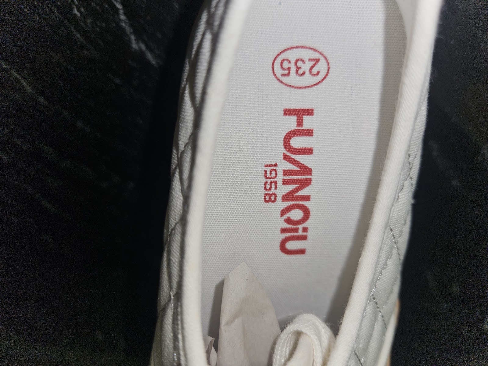 Genuine HUANQIU 1958 White Canvas Platform Low-Top Trainers Size EU 35 UK 2.5, EU 35 / UK 2.5 / CN 225, photo 2