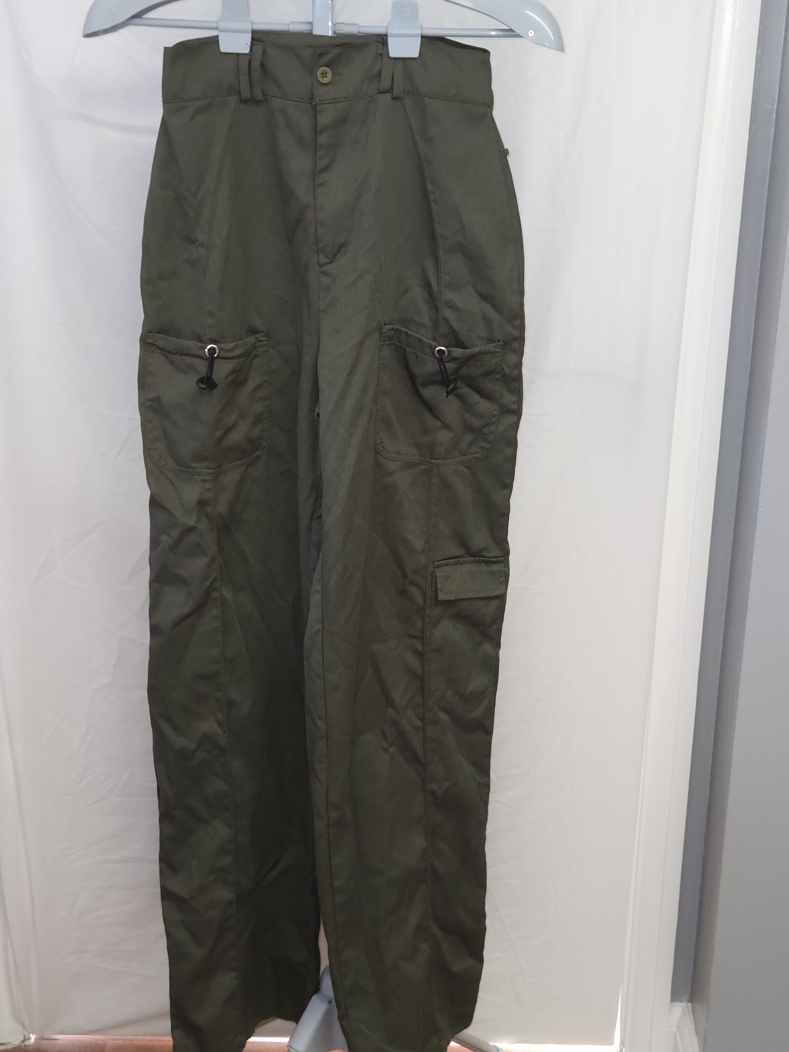 PrettyLittleThing Khaki Cargo Trousers UK 8