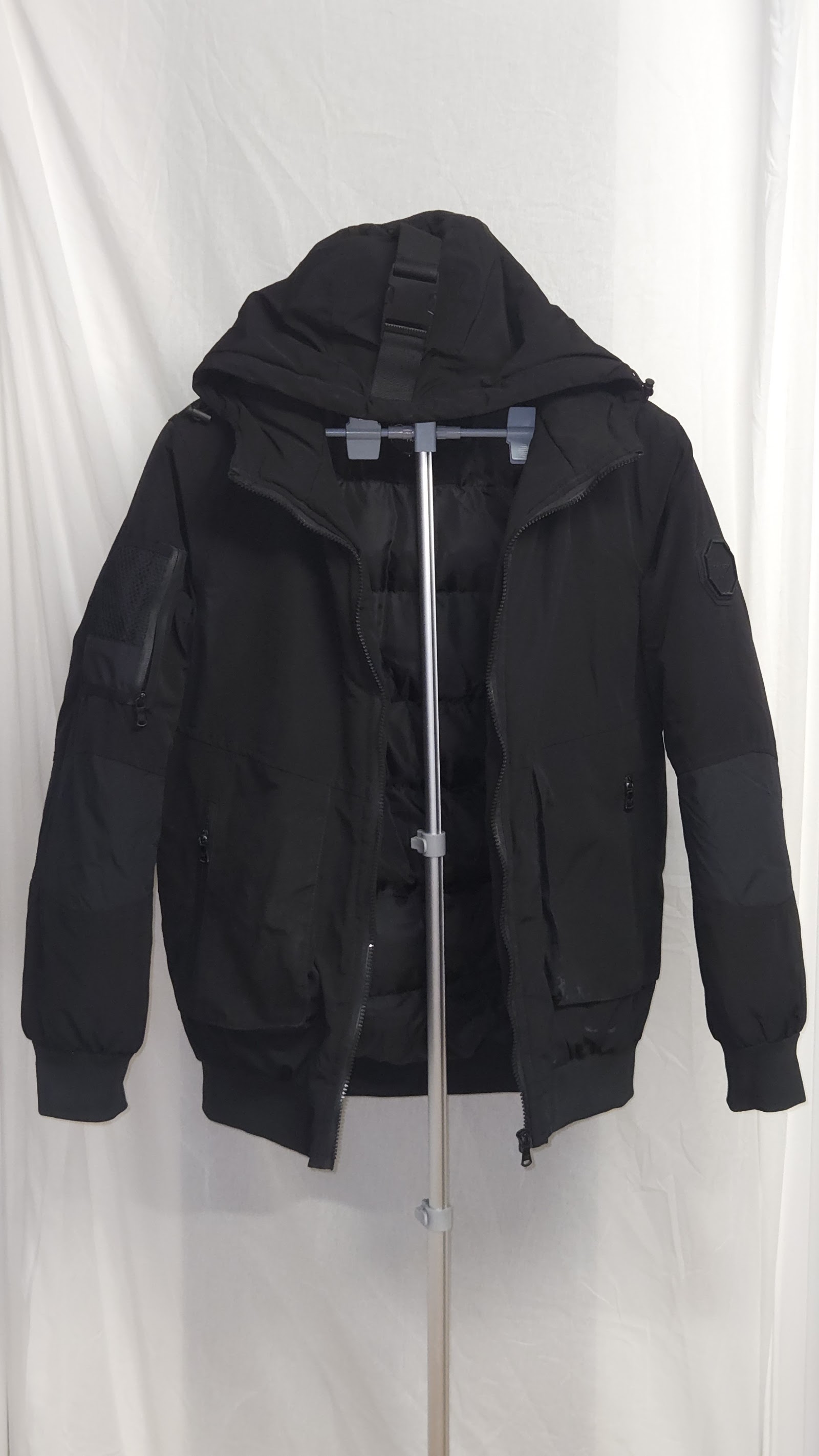 Project X Paris Black Hooded Padded Coat, M (owner confirmed), photo 2
