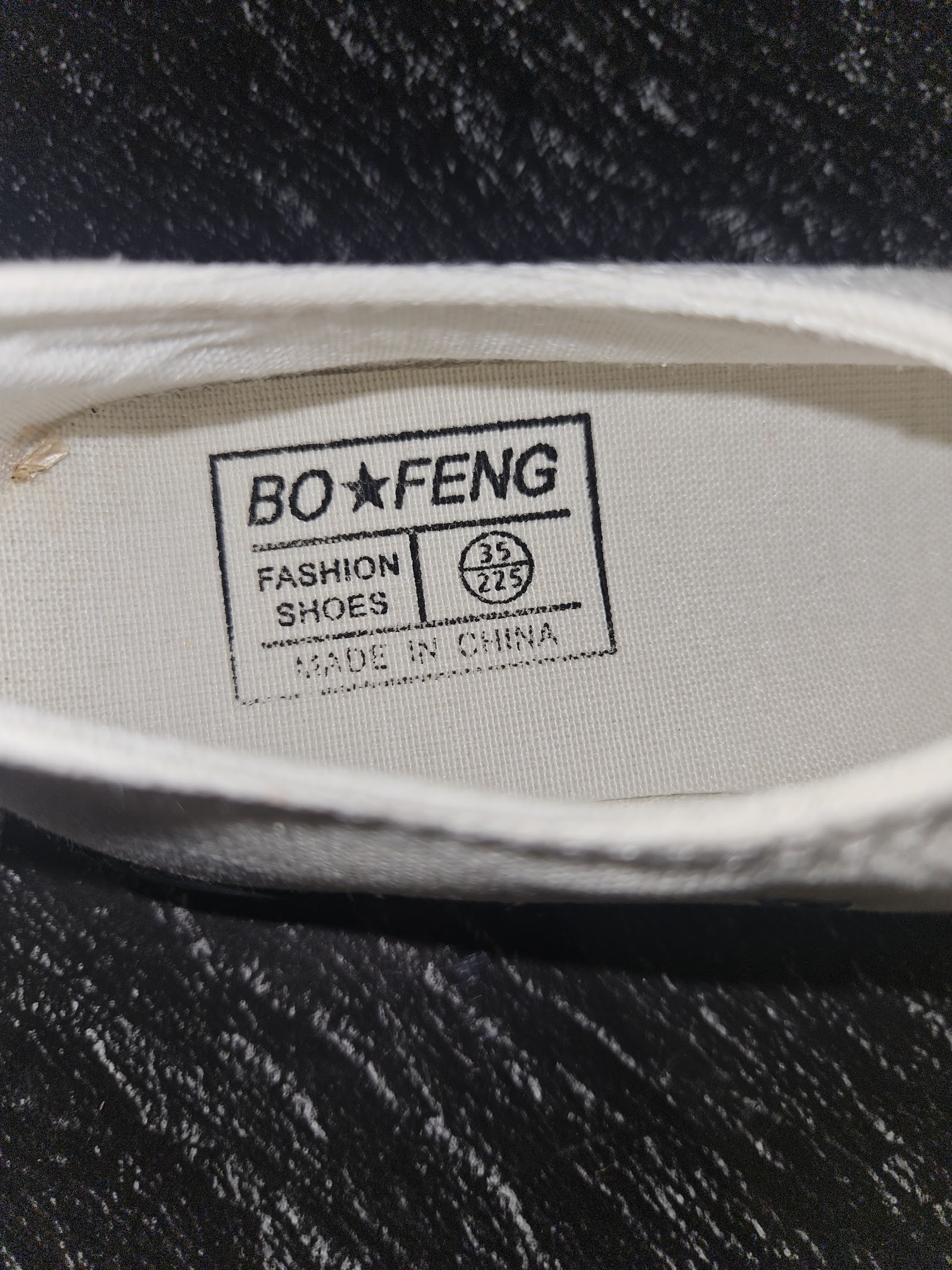Genuine BO+FENG White Canvas Low-Top Trainers Size EU 35 UK 2.5, EU 35 / UK 2.5, photo 3