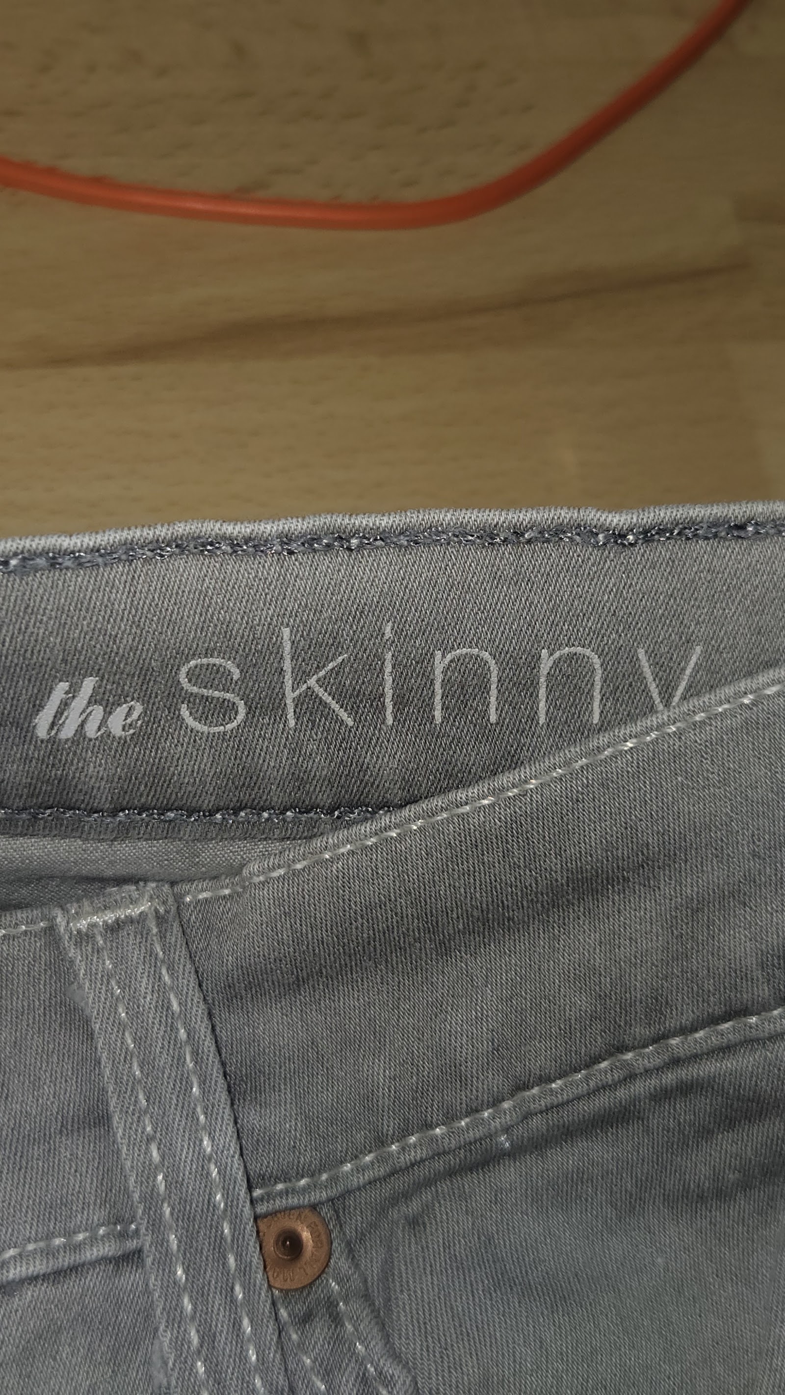 7 For All Mankind Grey Skinny Jeans, 27 (labelled), photo 4