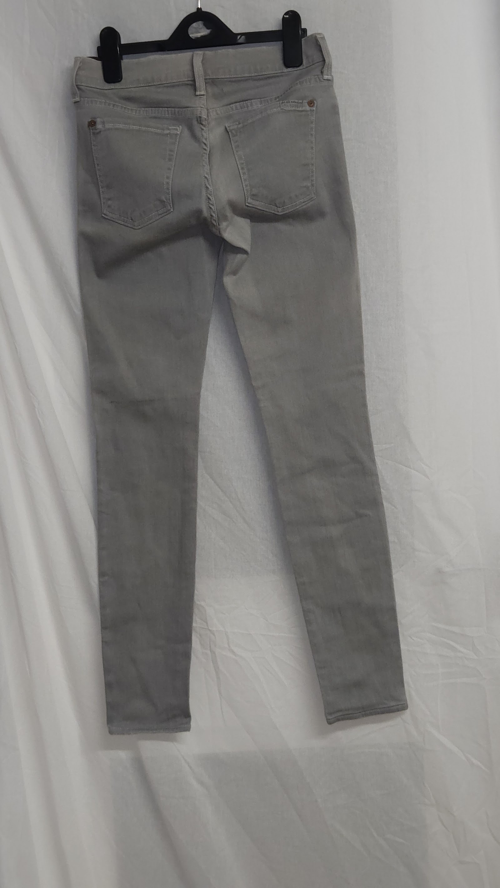 7 For All Mankind Grey Skinny Jeans, 27 (labelled), photo 2