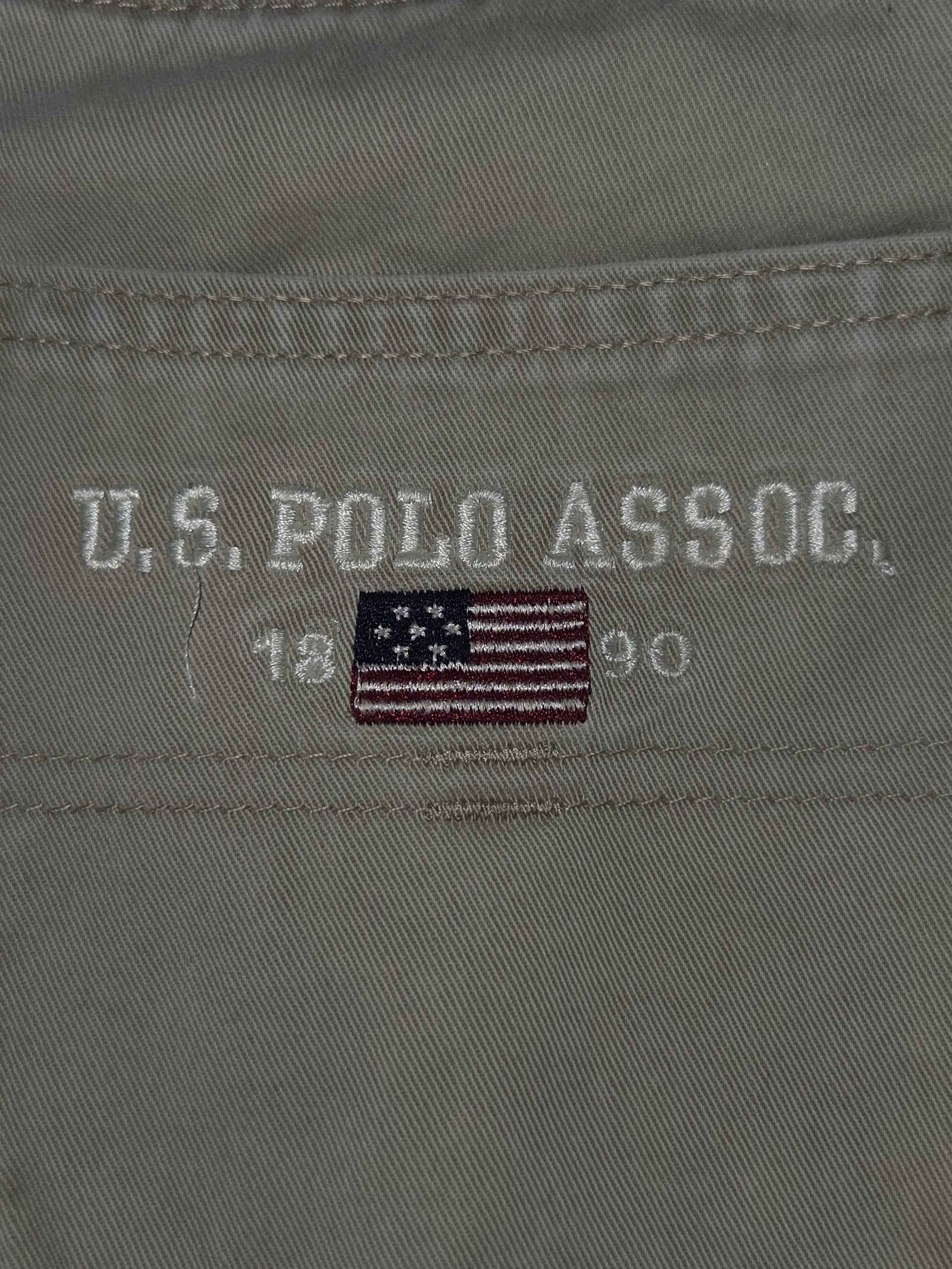 Genuine U.S. Polo Assn. Light Khaki Chino Trousers W32 L32, W32 L32, photo 5