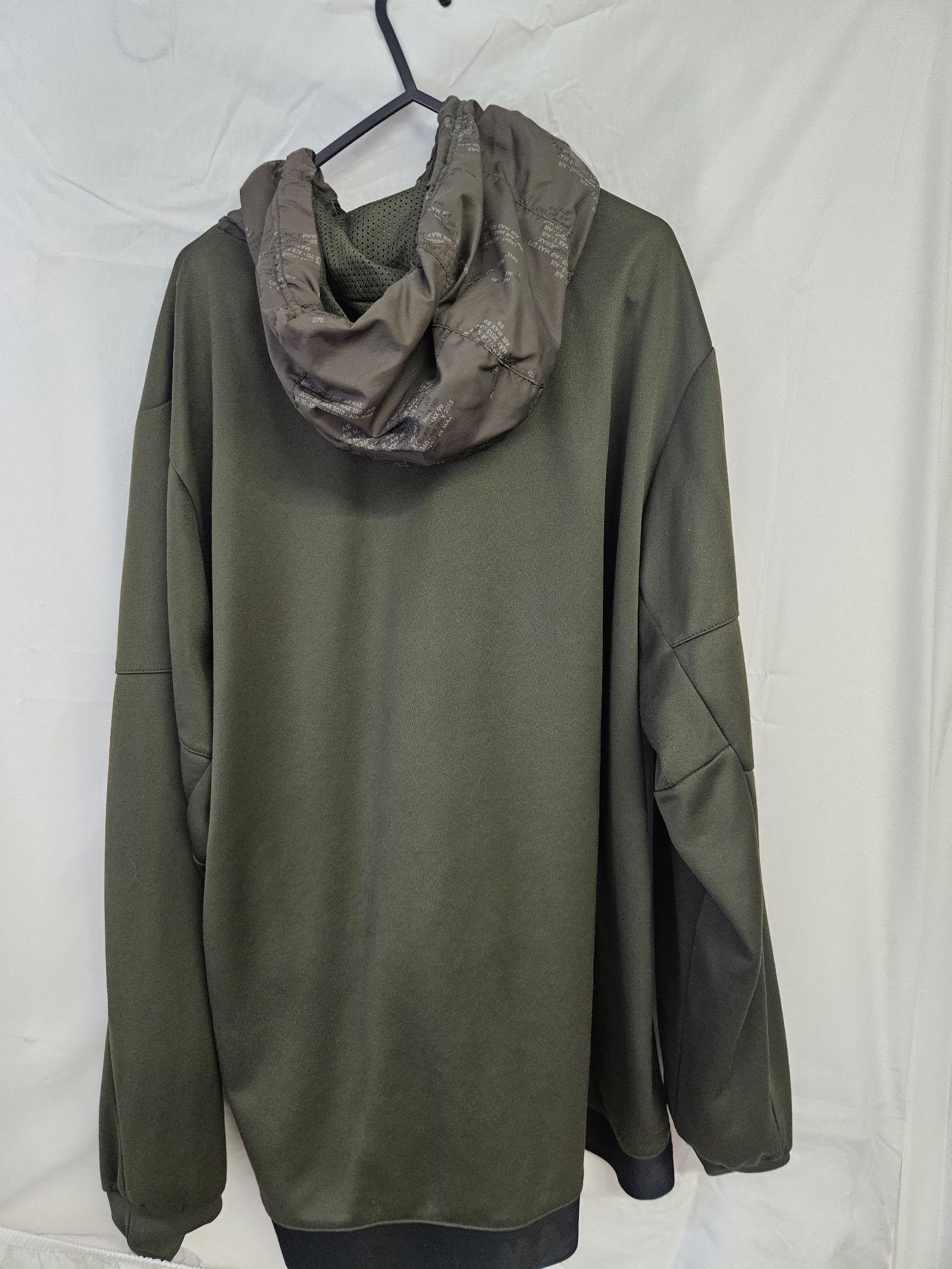 Genuine Nike Air Max Khaki half-zip utility hoodie, XL, photo 3