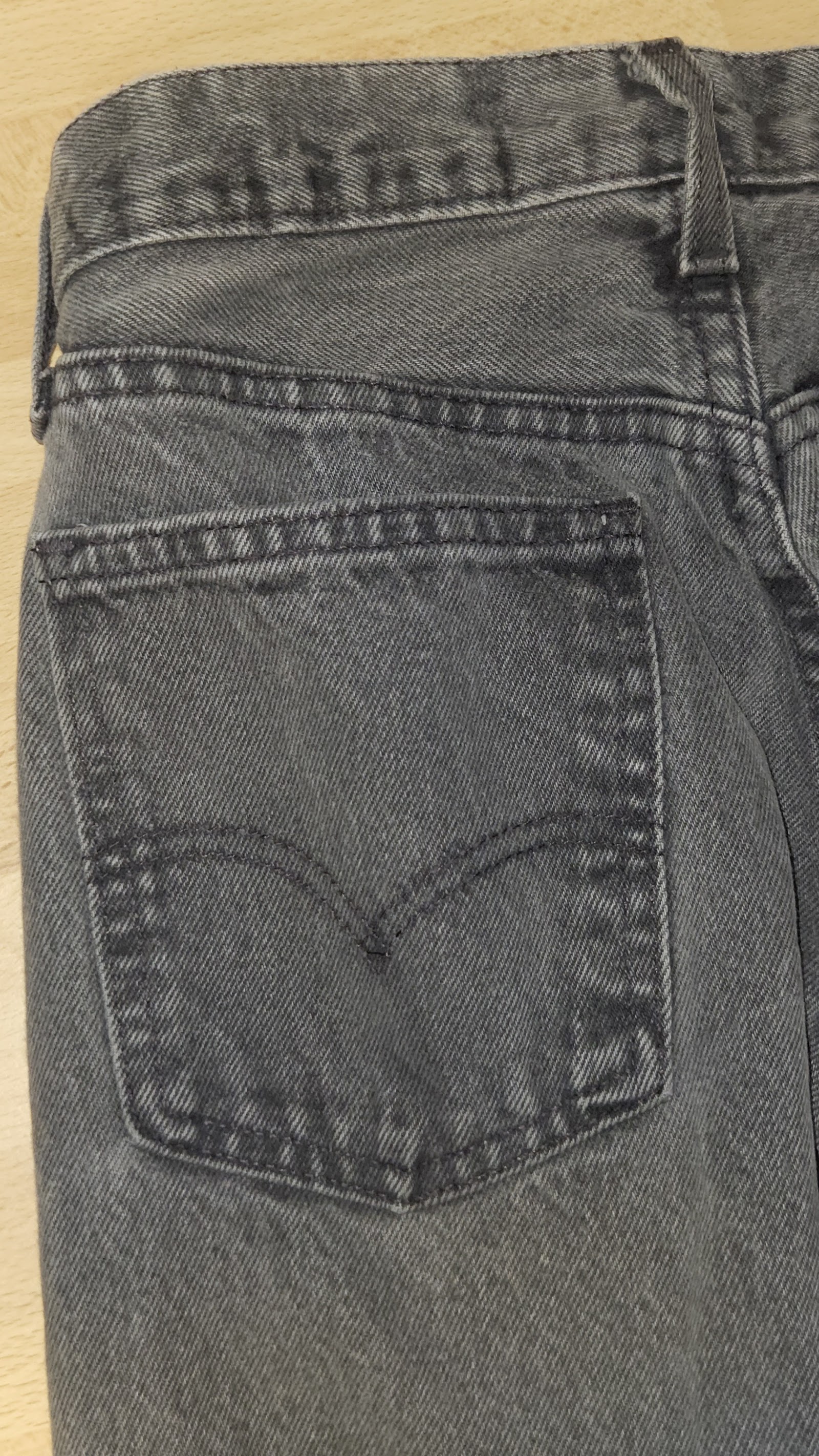 Levi's 818 Orange Tab Washed Grey Jeans, Measured W26.5 L29.5 approx., photo 8