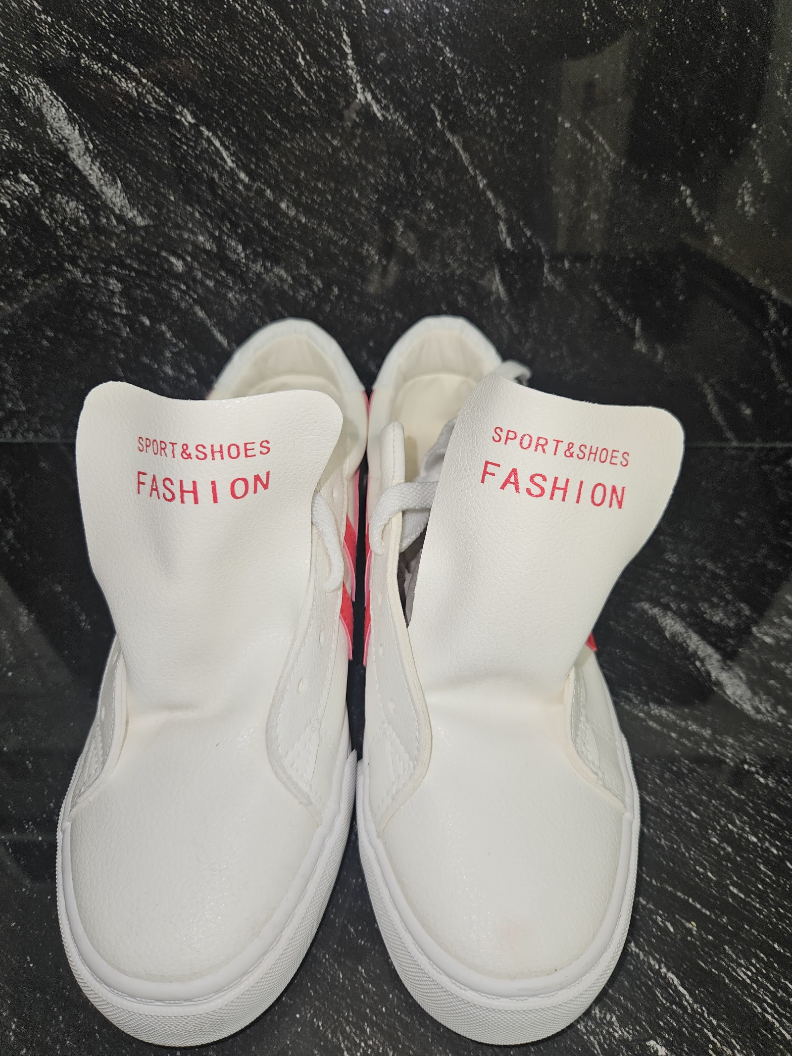 Genuine K-STEP White Red Low-Top Trainers Size EU 39 UK 6, EU 39 / UK 6 / 245, photo 2
