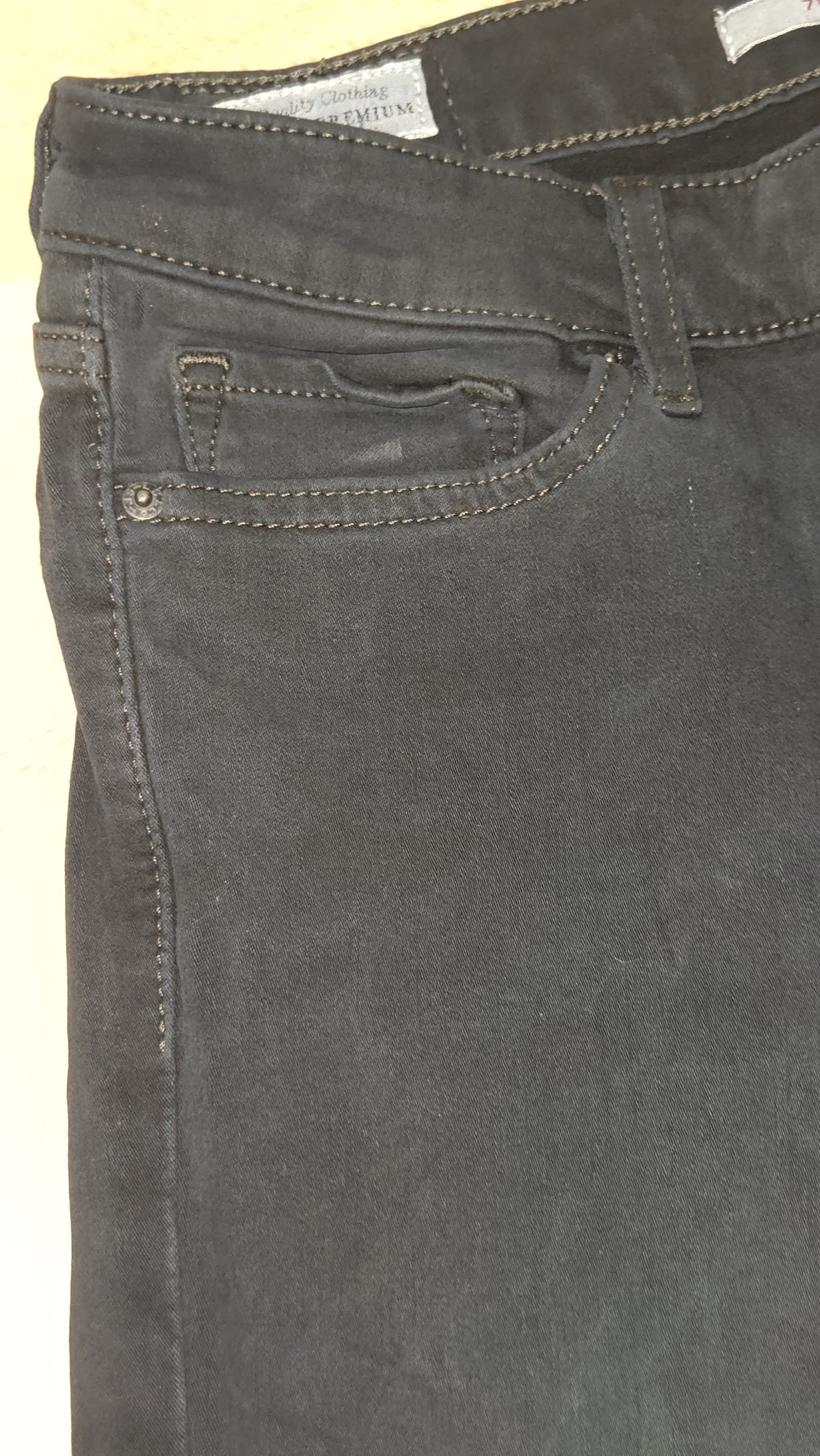 Levi's 711 Skinny Washed Black Jeans, W26 L30 (labelled), photo 6