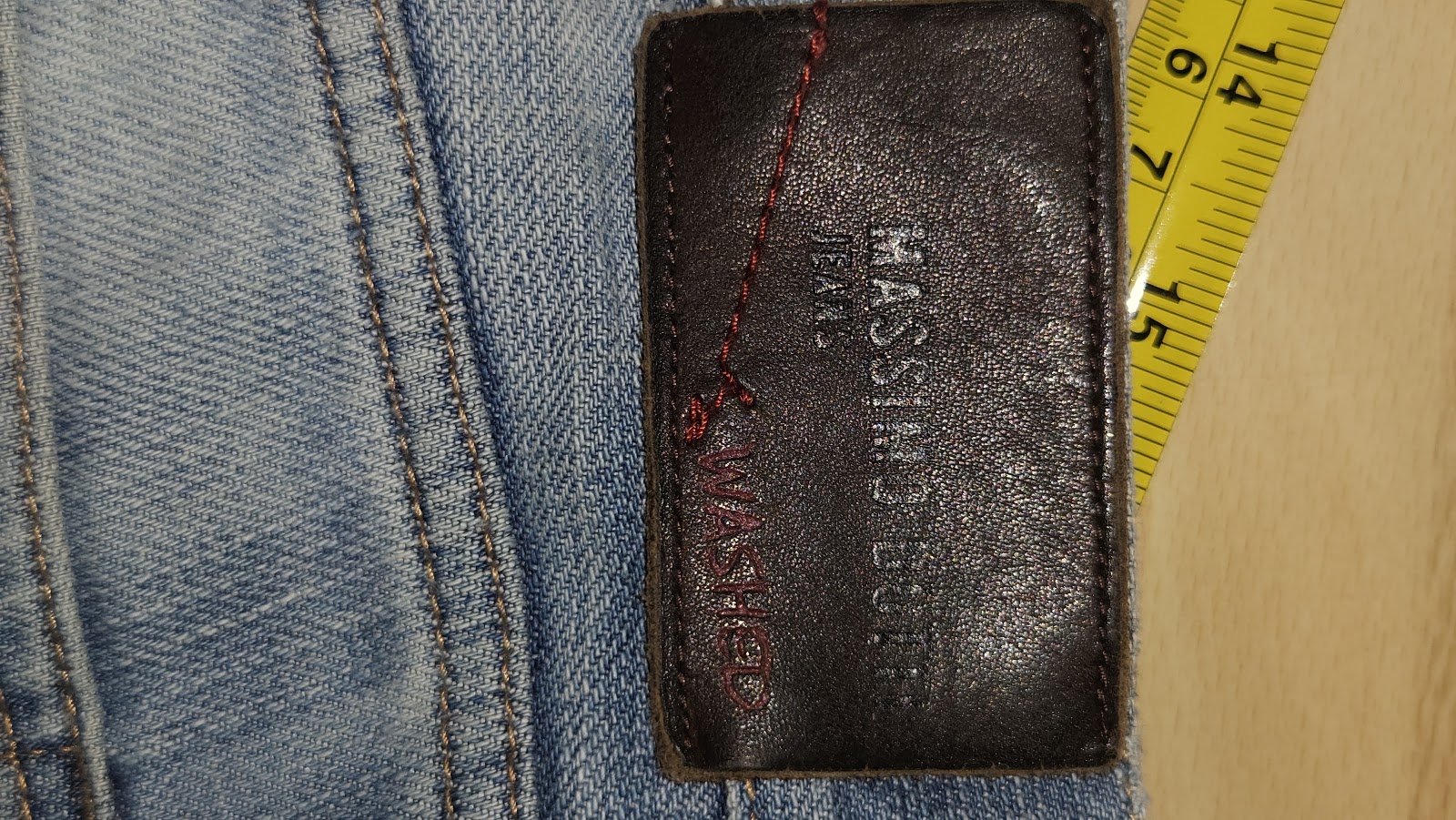 Massimo Dutti Leisure Line Washed Blue Straight Jeans, USA 34 / EUR 44 (labelled), photo 11