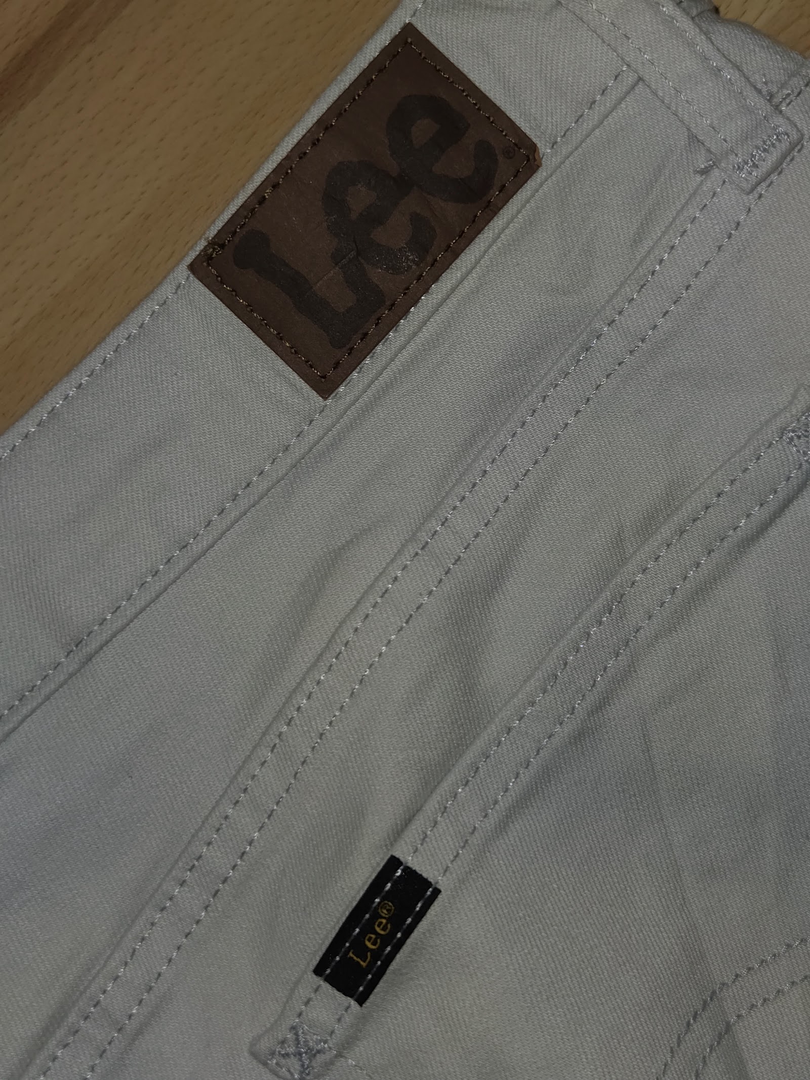 Genuine Lee Off White Cropped Jeans, 18 Medium, photo 5
