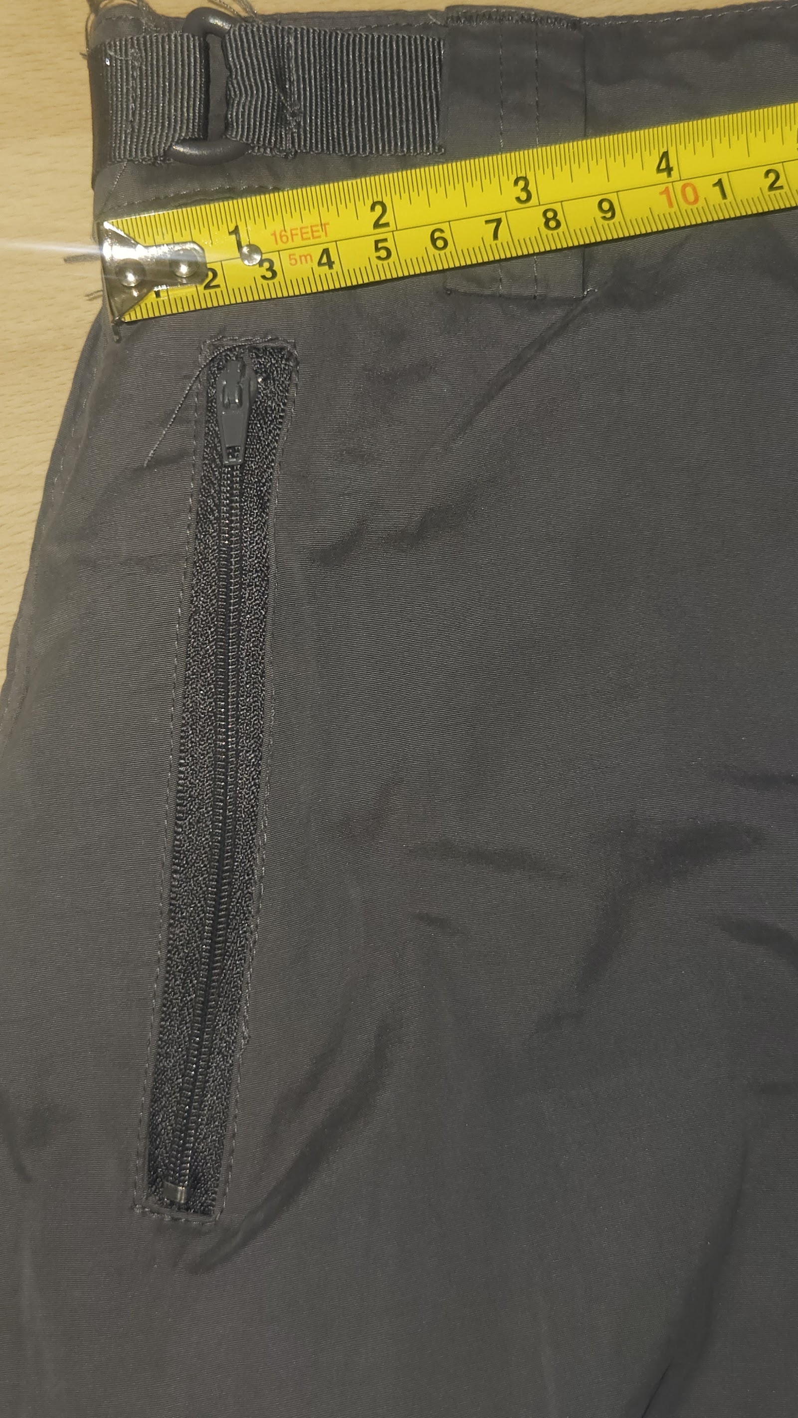 Forever 21 Black Zip Pocket Cargo Trousers, Measured W28 approx., photo 4